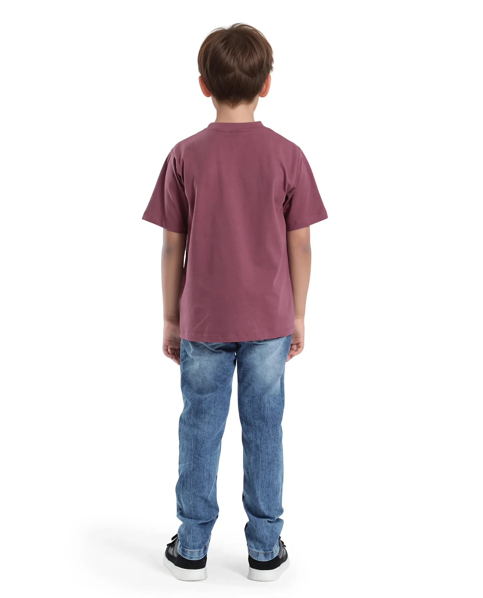 Rare Ones Kids Sira Light Blue Cotton Solid Button And Zip Closure Slim Fit Fit Jeans - Image 7