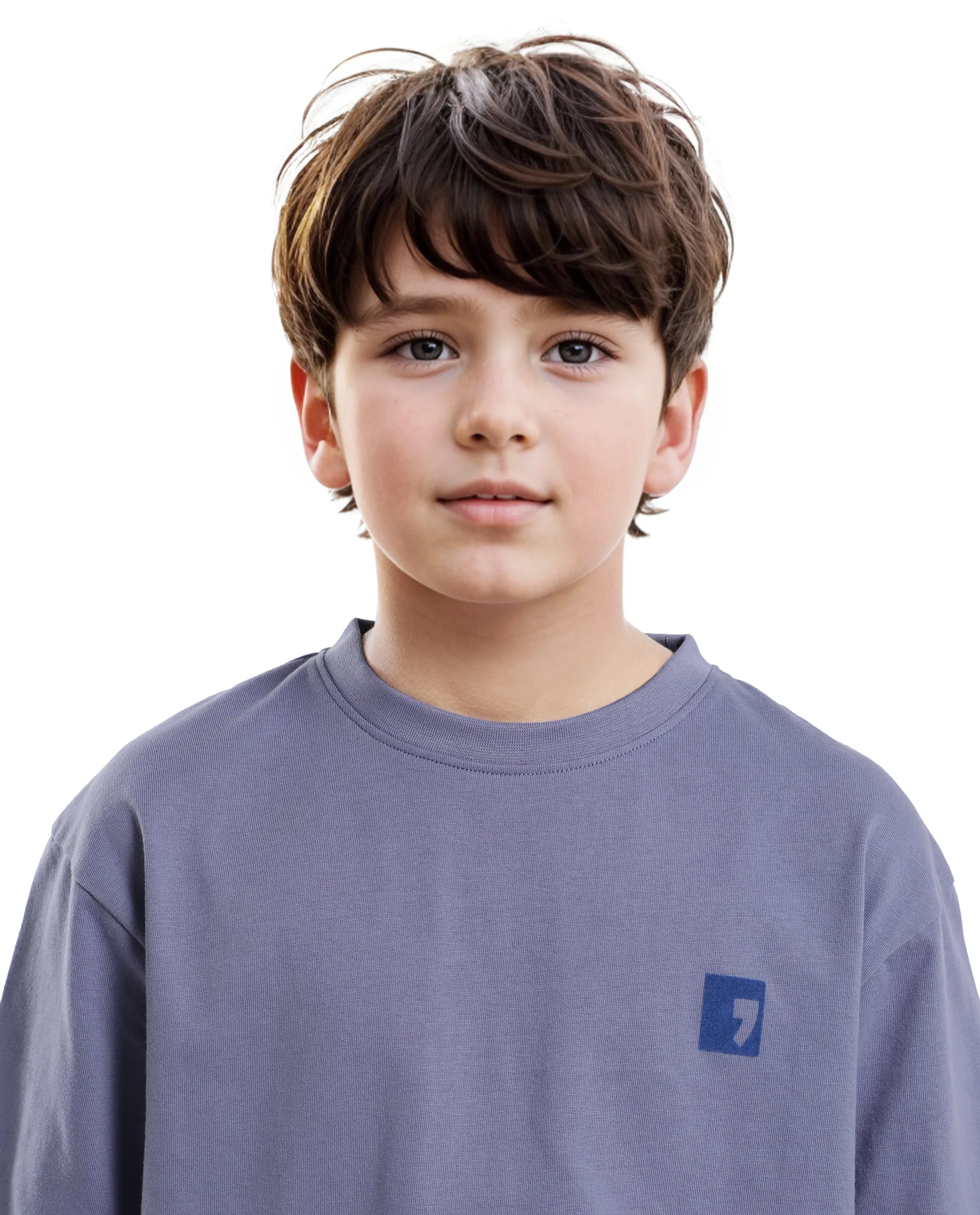Rare Ones Kids Sudo Light Purple Cotton Graphic Printed Slip-On Oversized Fit T-Shirt - Image 4