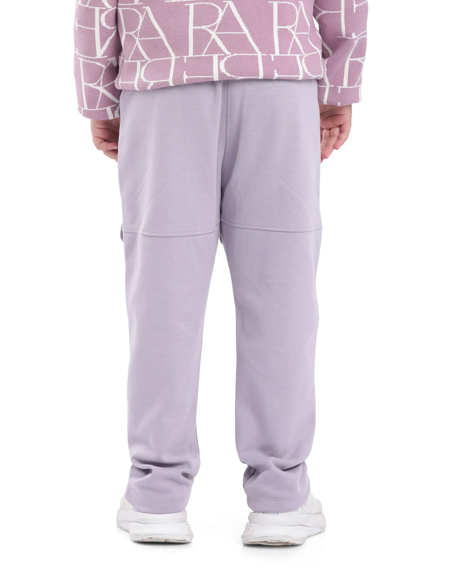 Rare Ones Kids Tami Dusky Purple Cotton Poly Regular Fit Multipocket Solid Trackpant - Image 8