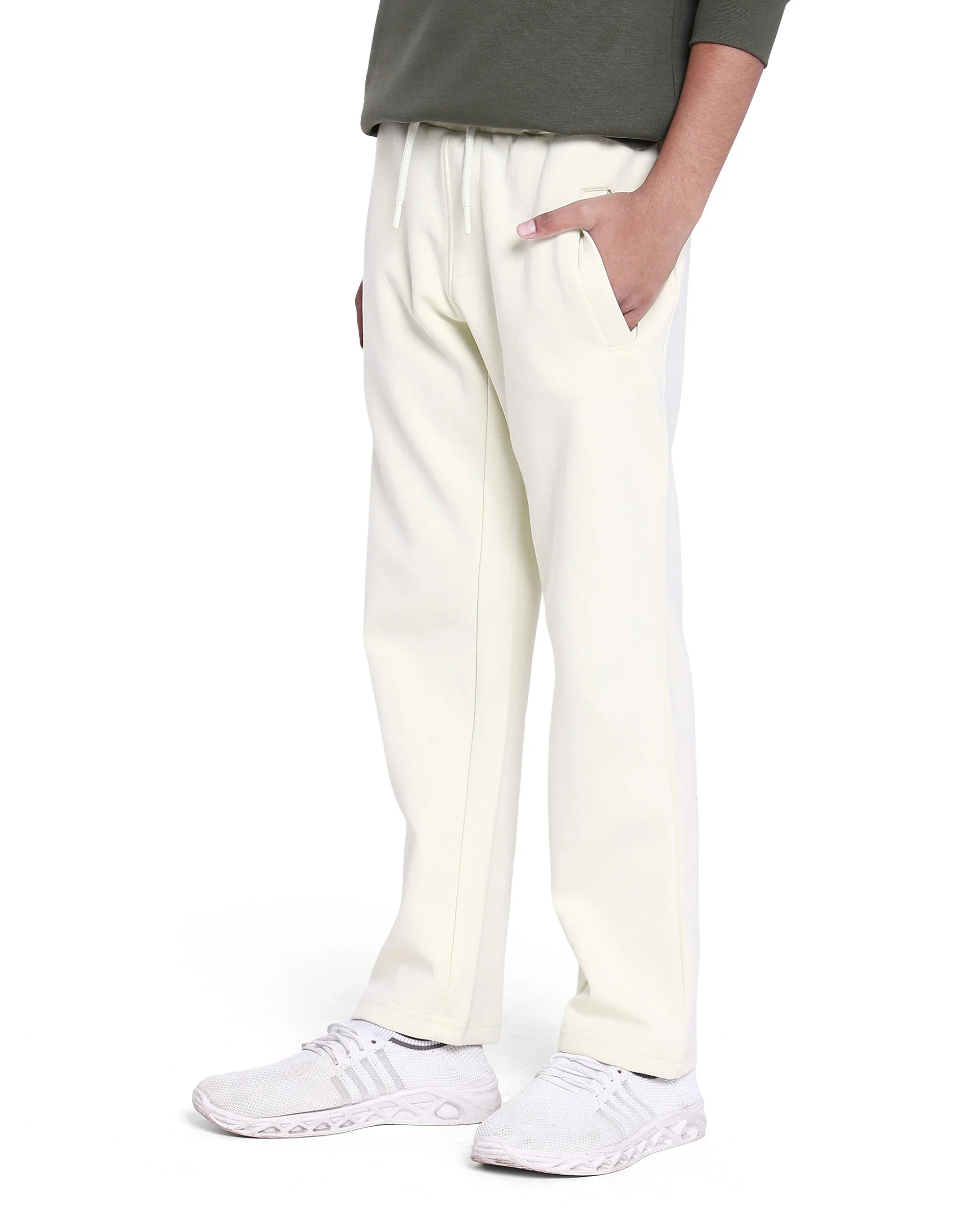 Rare Ones Kids Tami Light Yellow Cotton Poly Regular Fit Multipocket Solid Trackpant - Image 7