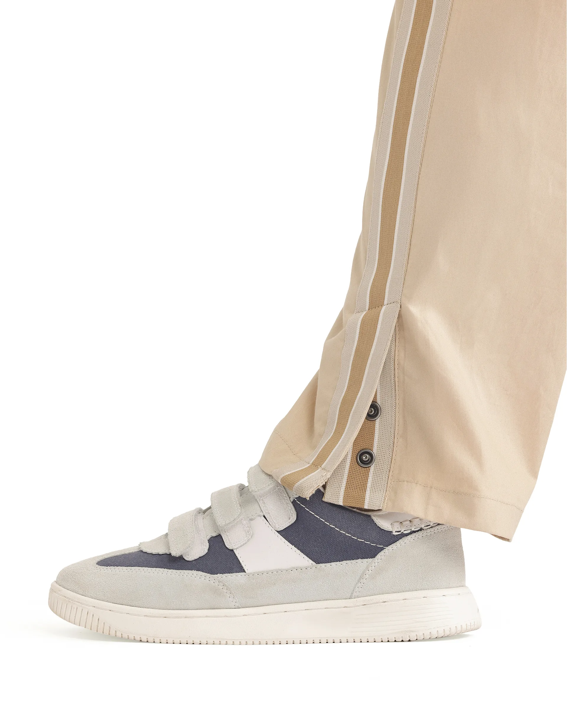 Rare Ones Kids Taper-B Beige Button & Zip Closure Regular Fit Tape Detailed Cotton Trouser - Image 9