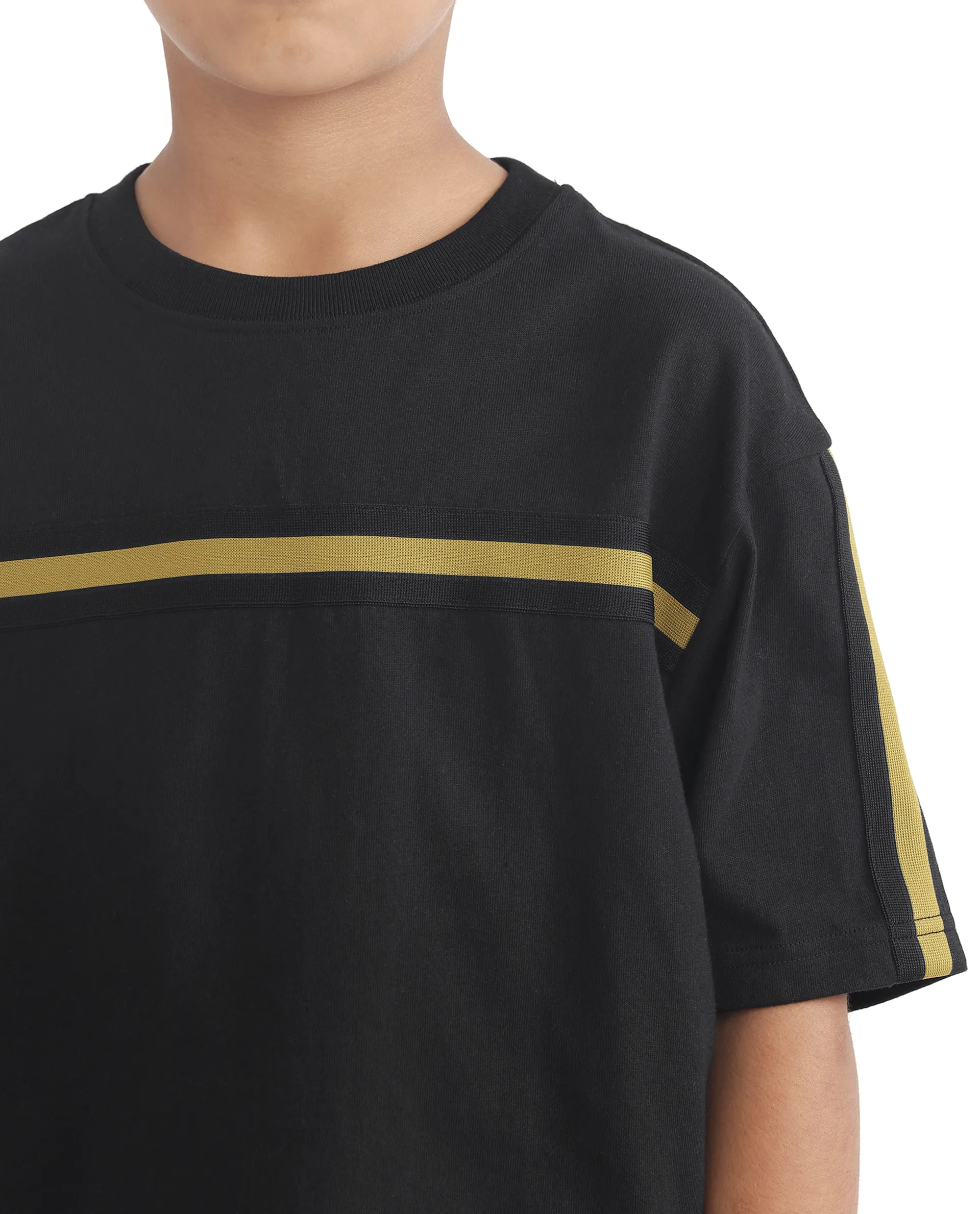 Rare Ones Kids Taper-T Black Polyester Blend Short Sleeve Crew Neck Print T-Shirt - Image 5