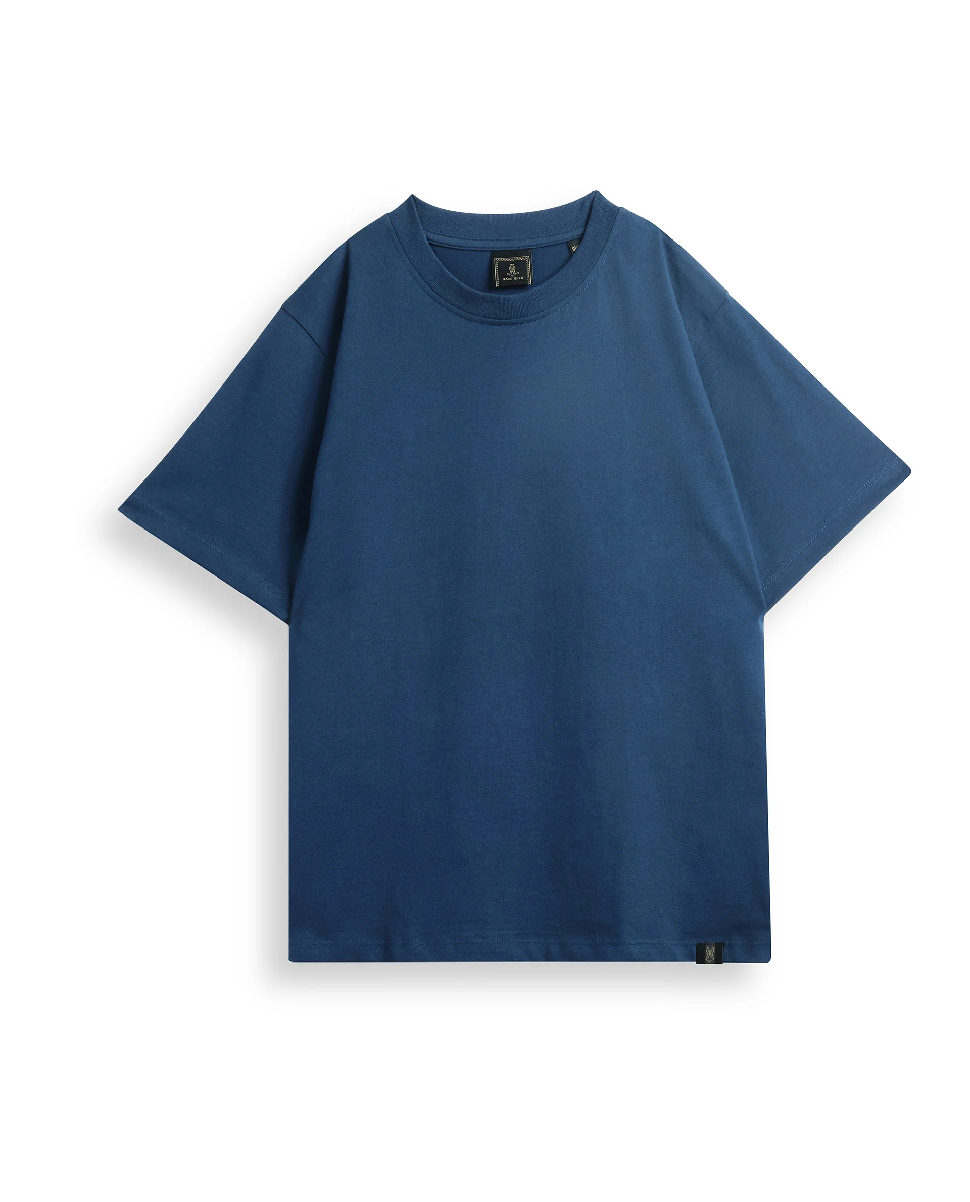Rare Ones Kids Trio-3 Offwhite, Grey Melange, Navy Cotton Half Sleeve Plain Slip-On Closure Regular Fit T-Shirts (Pack Of 3) - Image 2