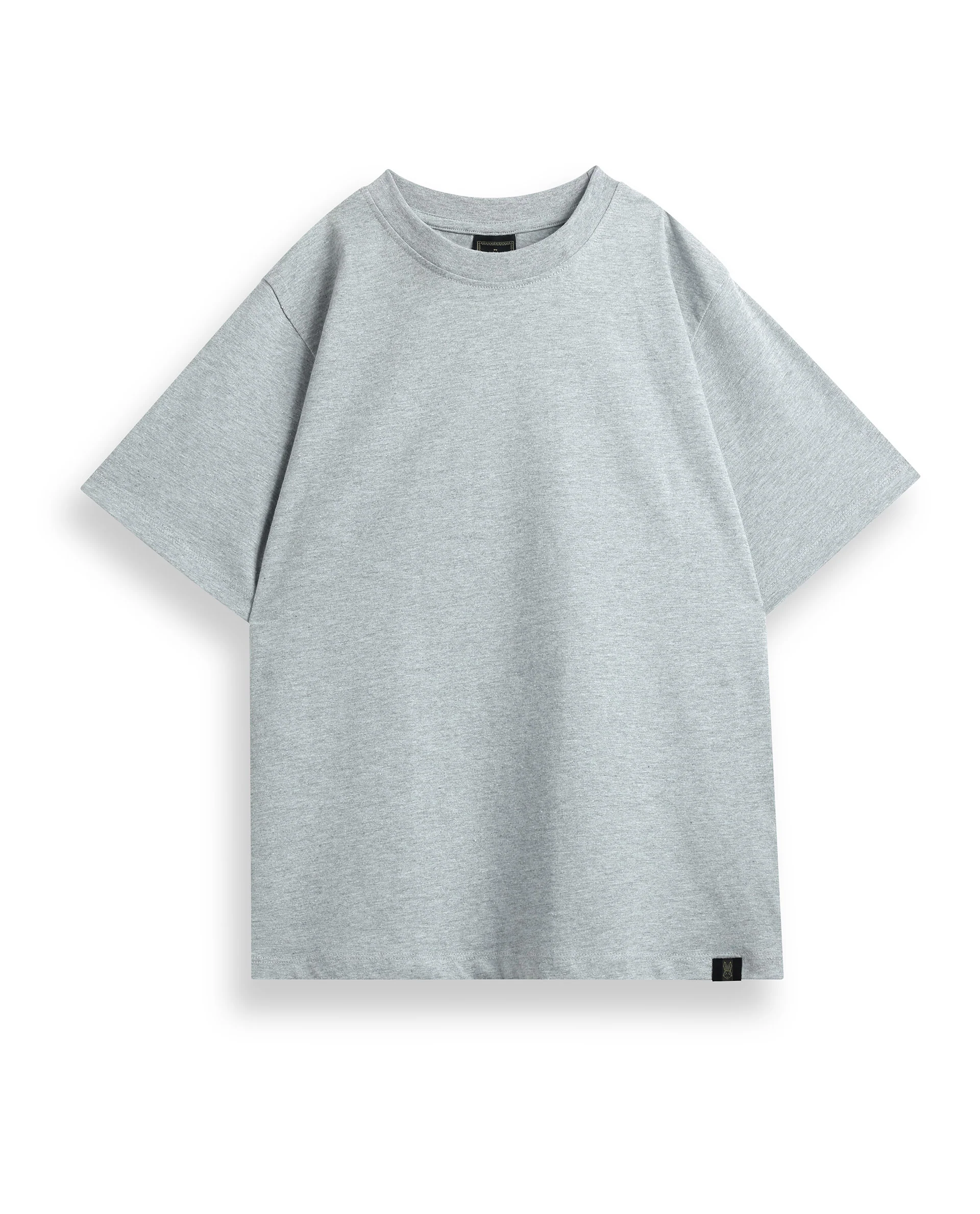 Rare Ones Kids Trio-3 Offwhite, Grey Melange, Navy Cotton Half Sleeve Plain Slip-On Closure Regular Fit T-Shirts (Pack Of 3) - Image 4