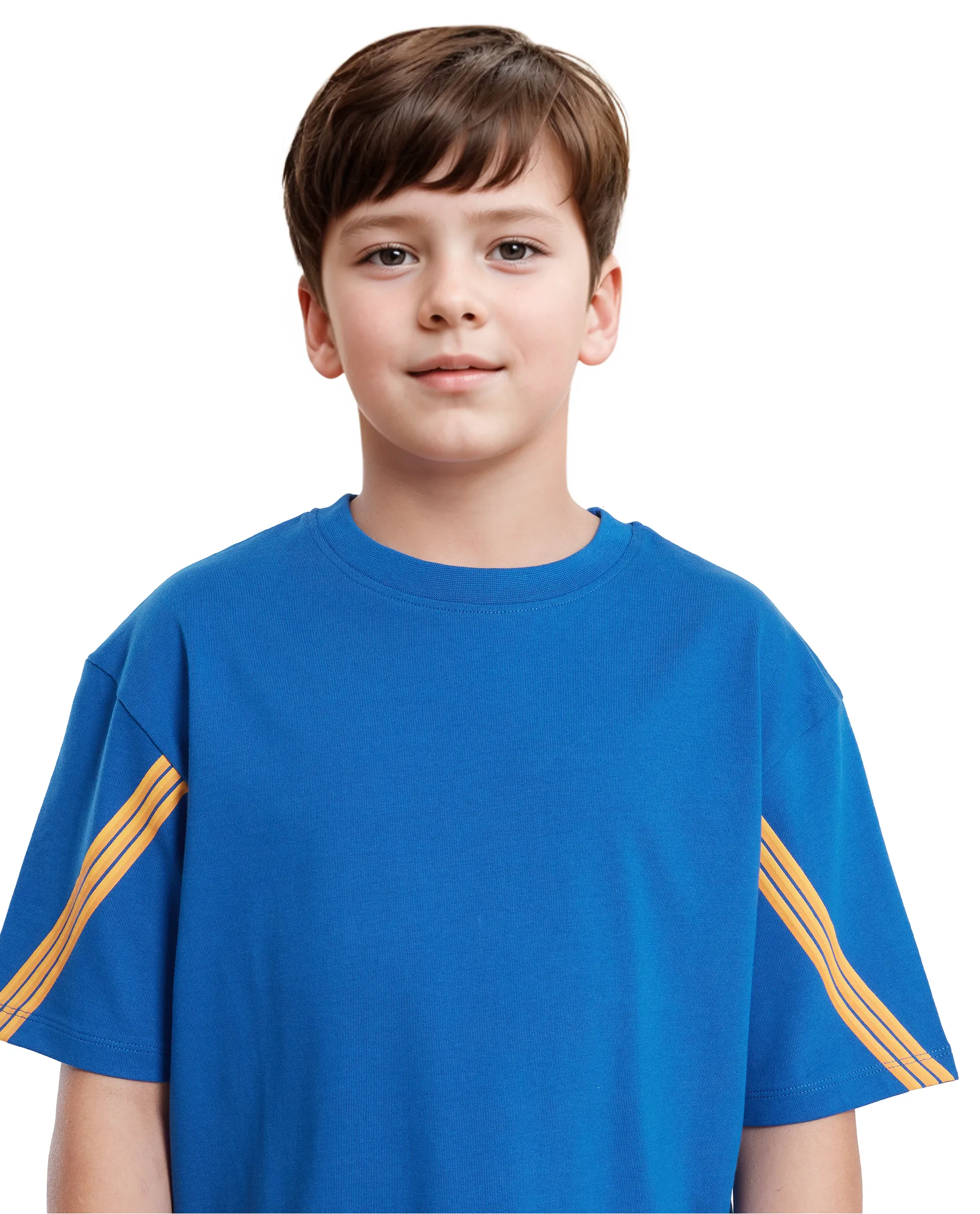 Rare Ones Kids Tsum Blue Cotton Half Sleeve Slip-On Printed Boxy Fit T-Shirt - Image 4