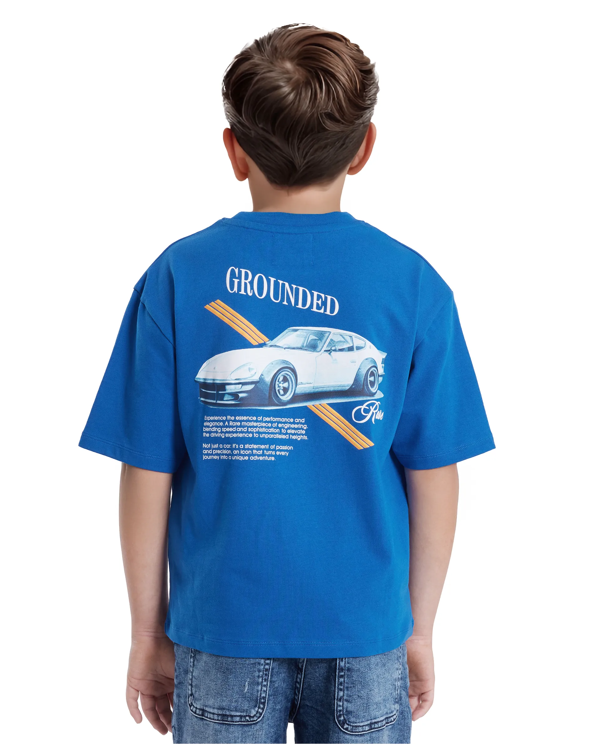 Rare Ones Kids Tsum Blue Cotton Half Sleeve Slip-On Printed Boxy Fit T-Shirt - Image 8