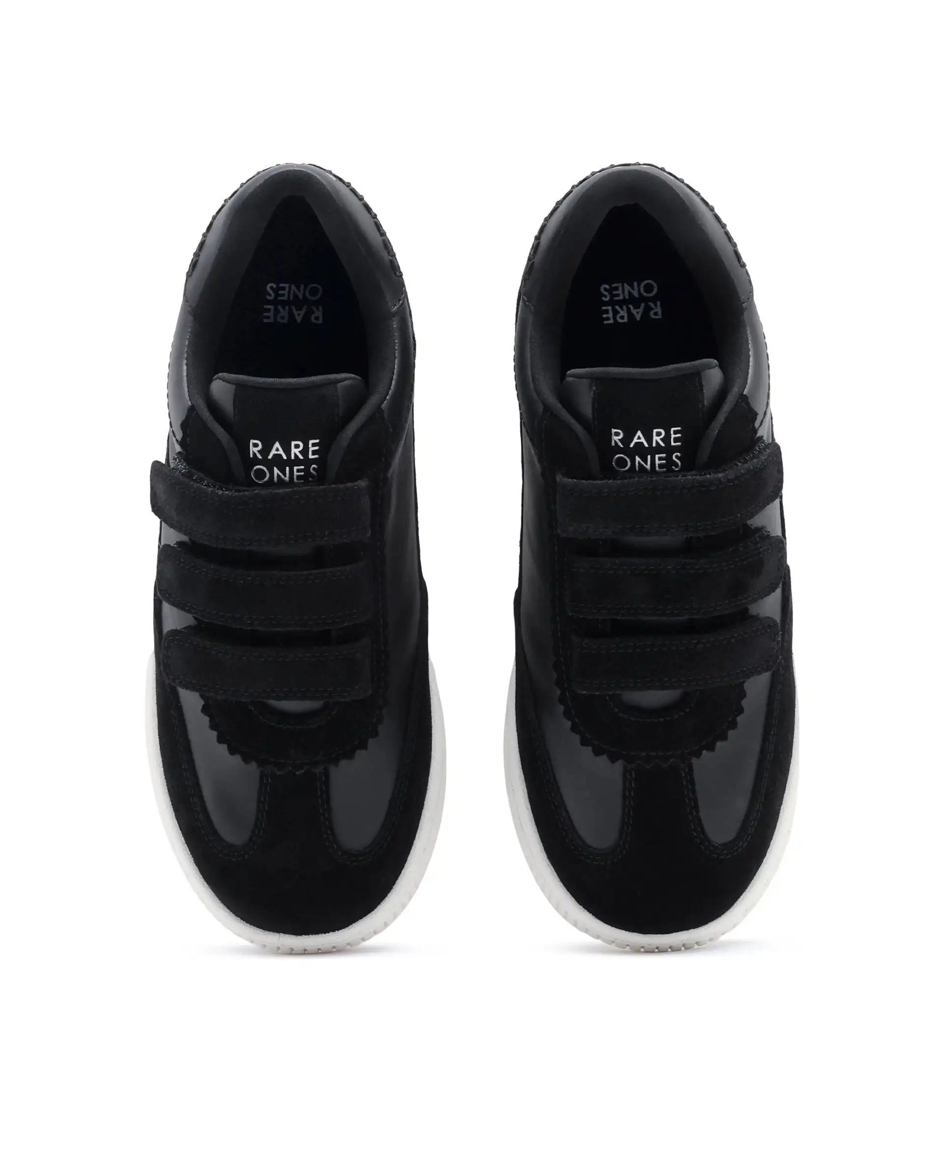 Rare Ones Kids Walc Black Leather Riptape Fastening Sneaker - Image 4