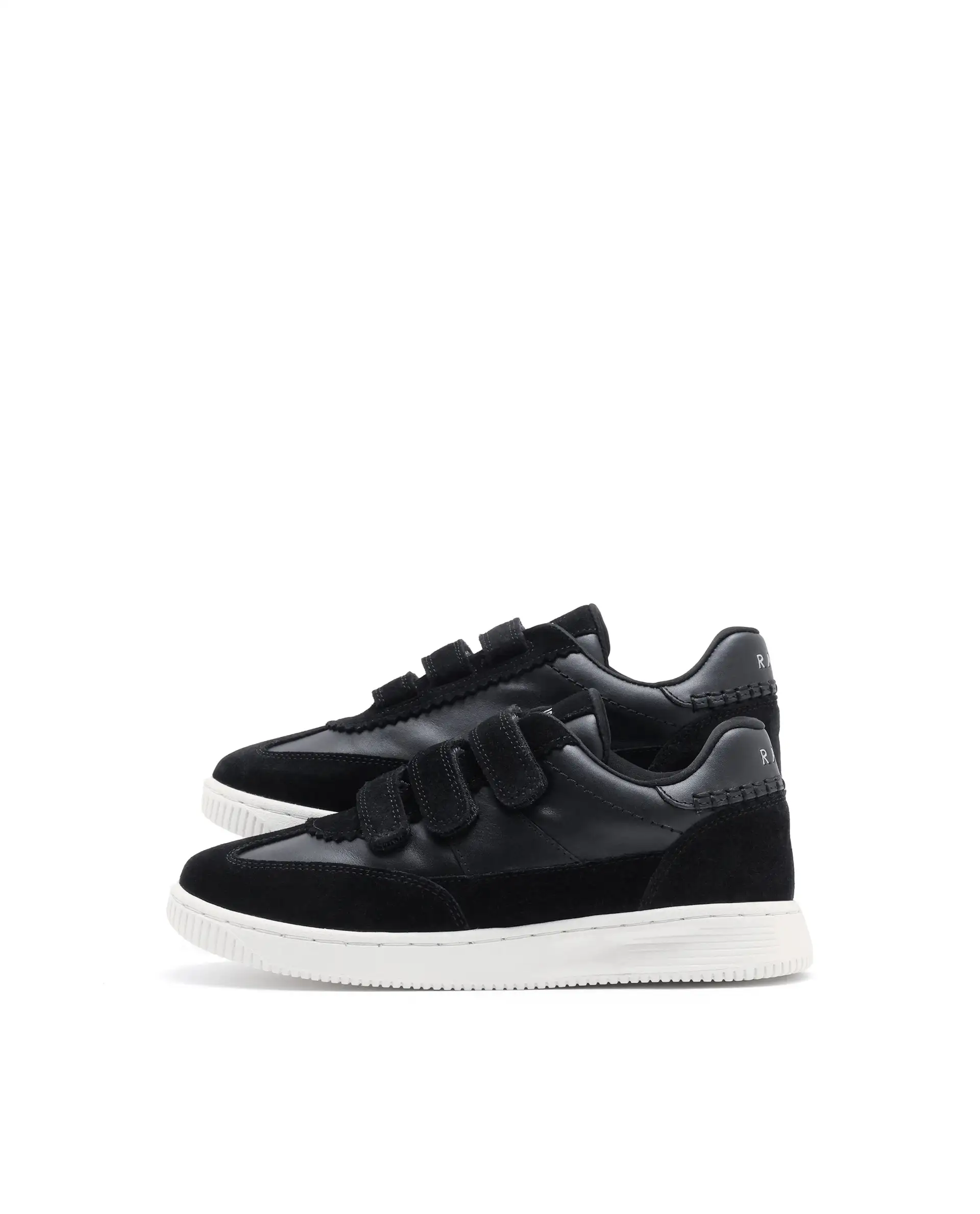 Rare Ones Kids Walc Black Leather Riptape Fastening Sneaker - Image 6