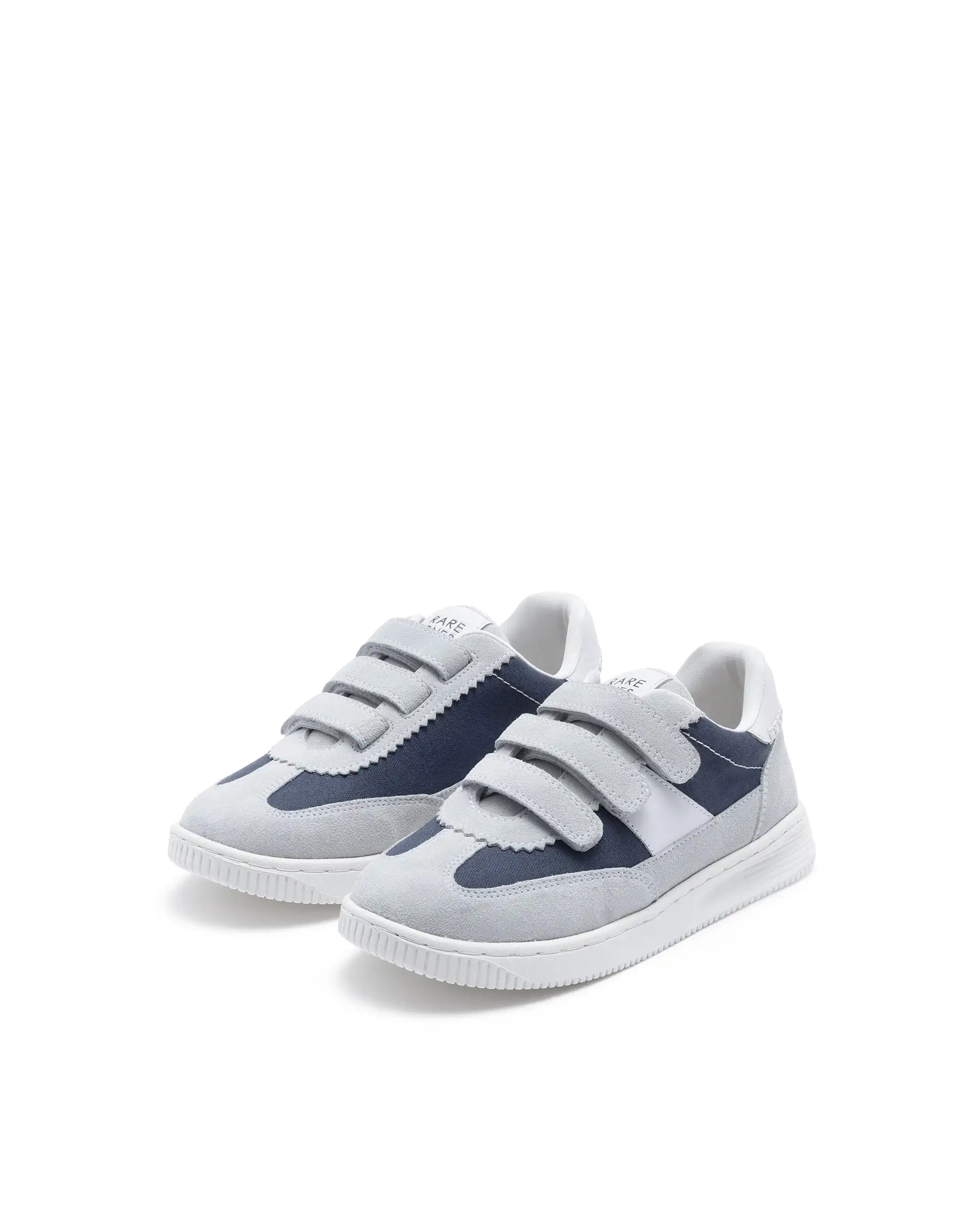 Rare Ones Kids Walc Navy Leather Riptape Fastening Sneaker - Image 3