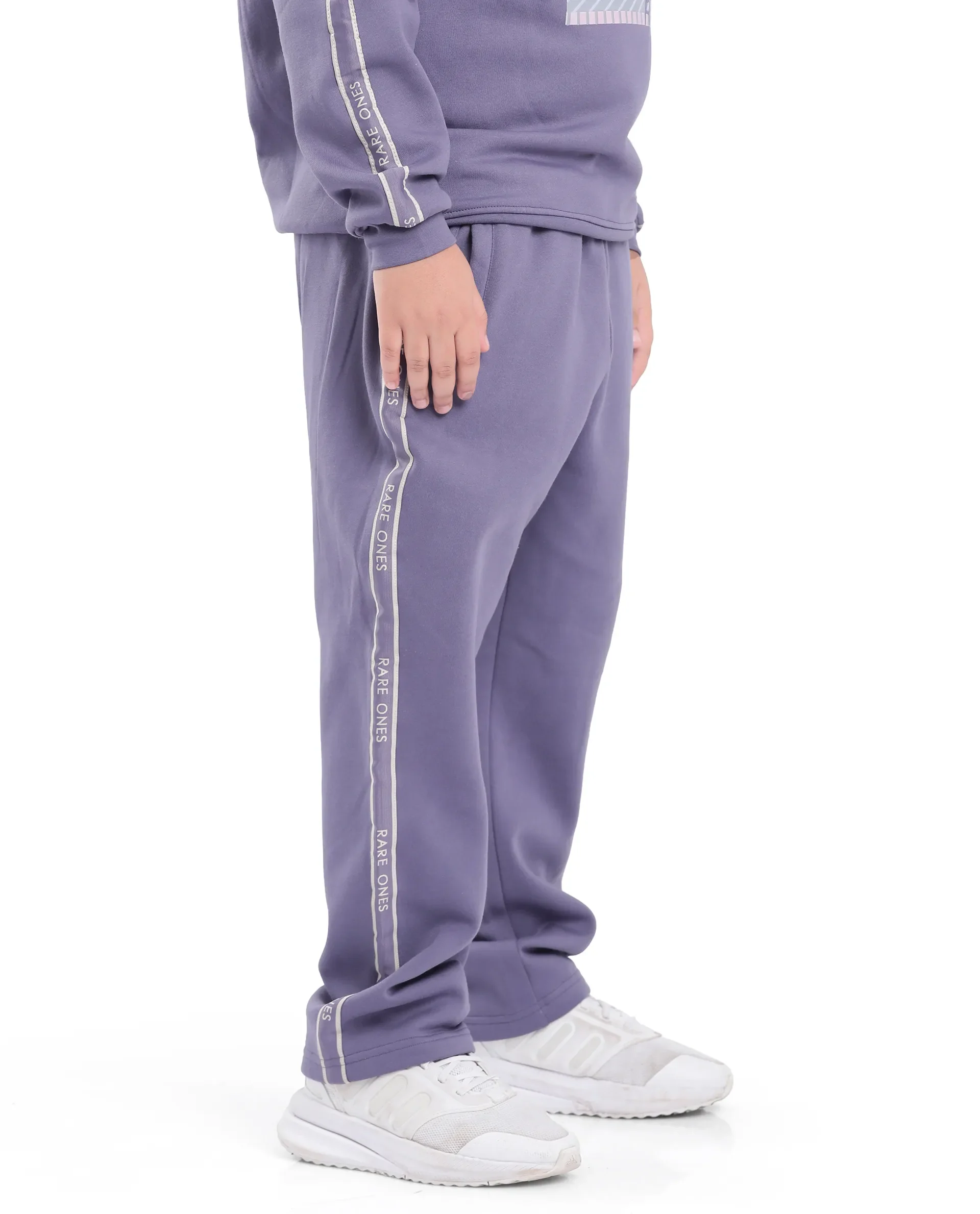 Rare Ones Kids Zeto Light Purple Cotton Poly Applique Drawstring Closure Trackpant - Image 6