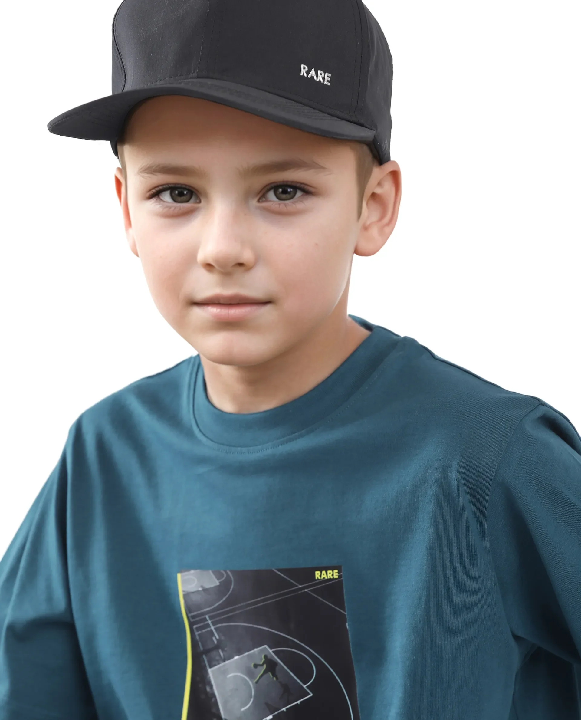Rare Ones Kids Zion Blue Cotton Half Sleeve Graphic Print Slip-On Closure Regular Fit T-Shirt - Image 6