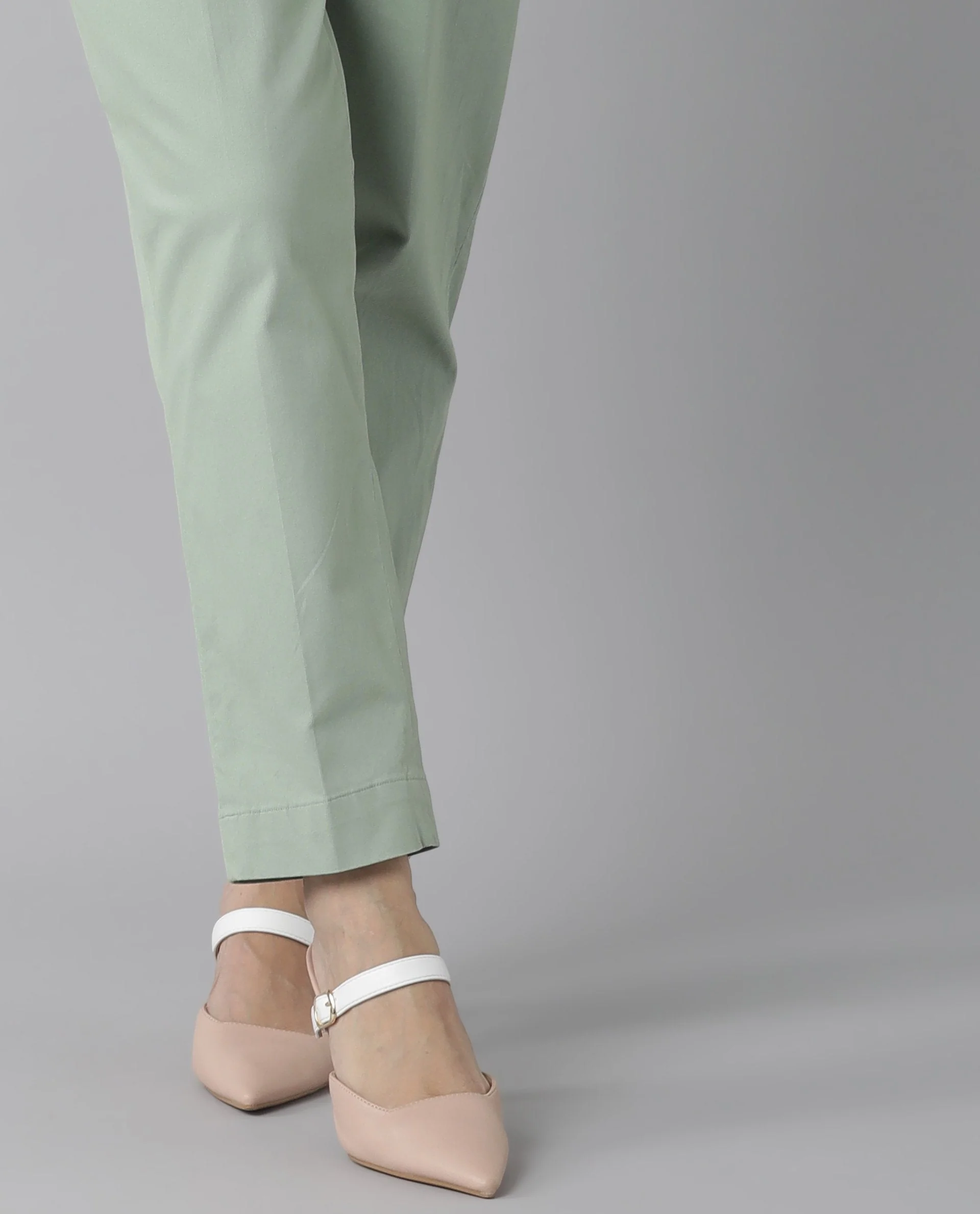 Rareism Womens Klaus Green Trouser High Waist Ankle Length - Image 7
