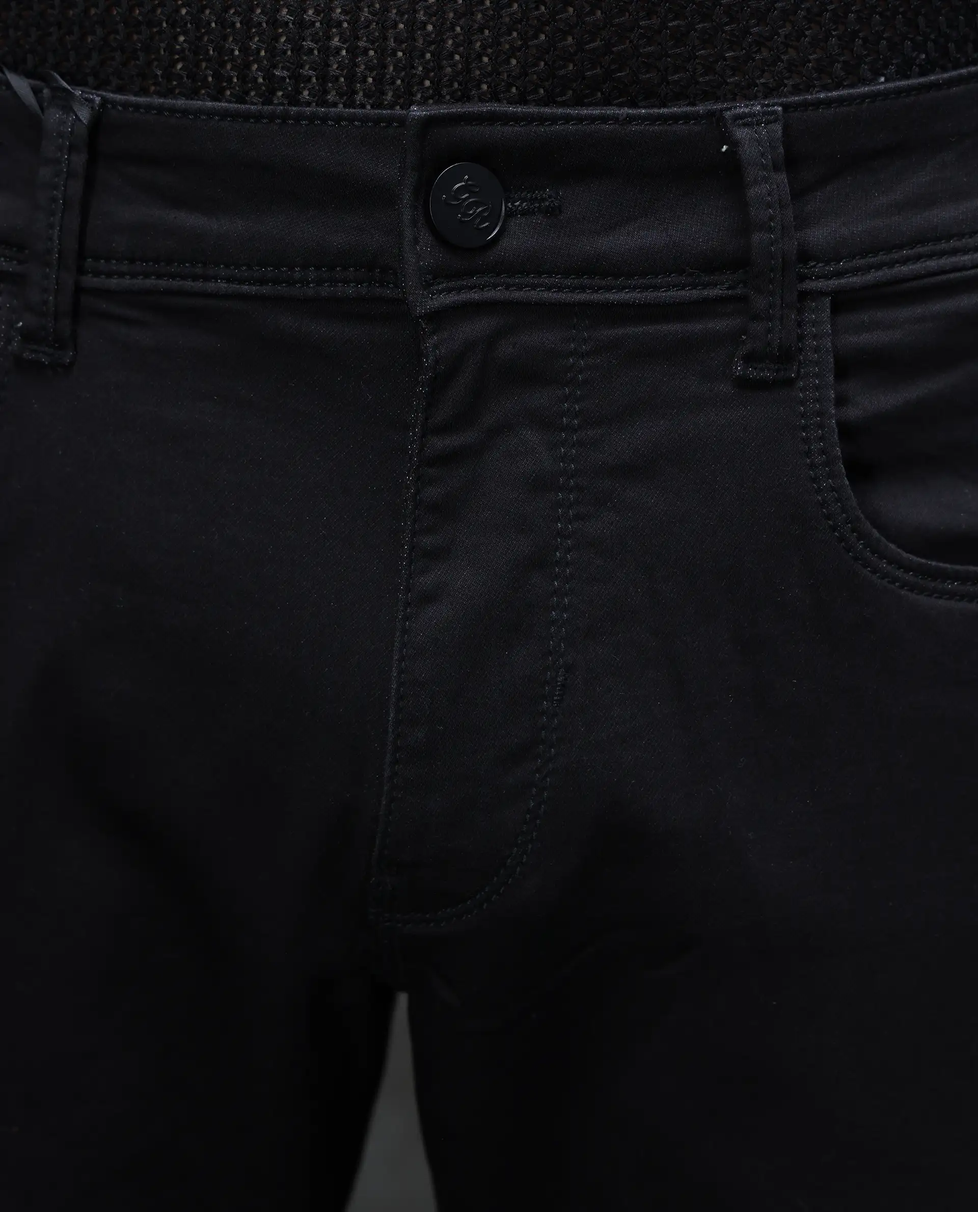Rare Rabbit Men's Guild Casual Kleber Black Cotton Blend Plain Hawk Slim Fit Jeans - Image 3
