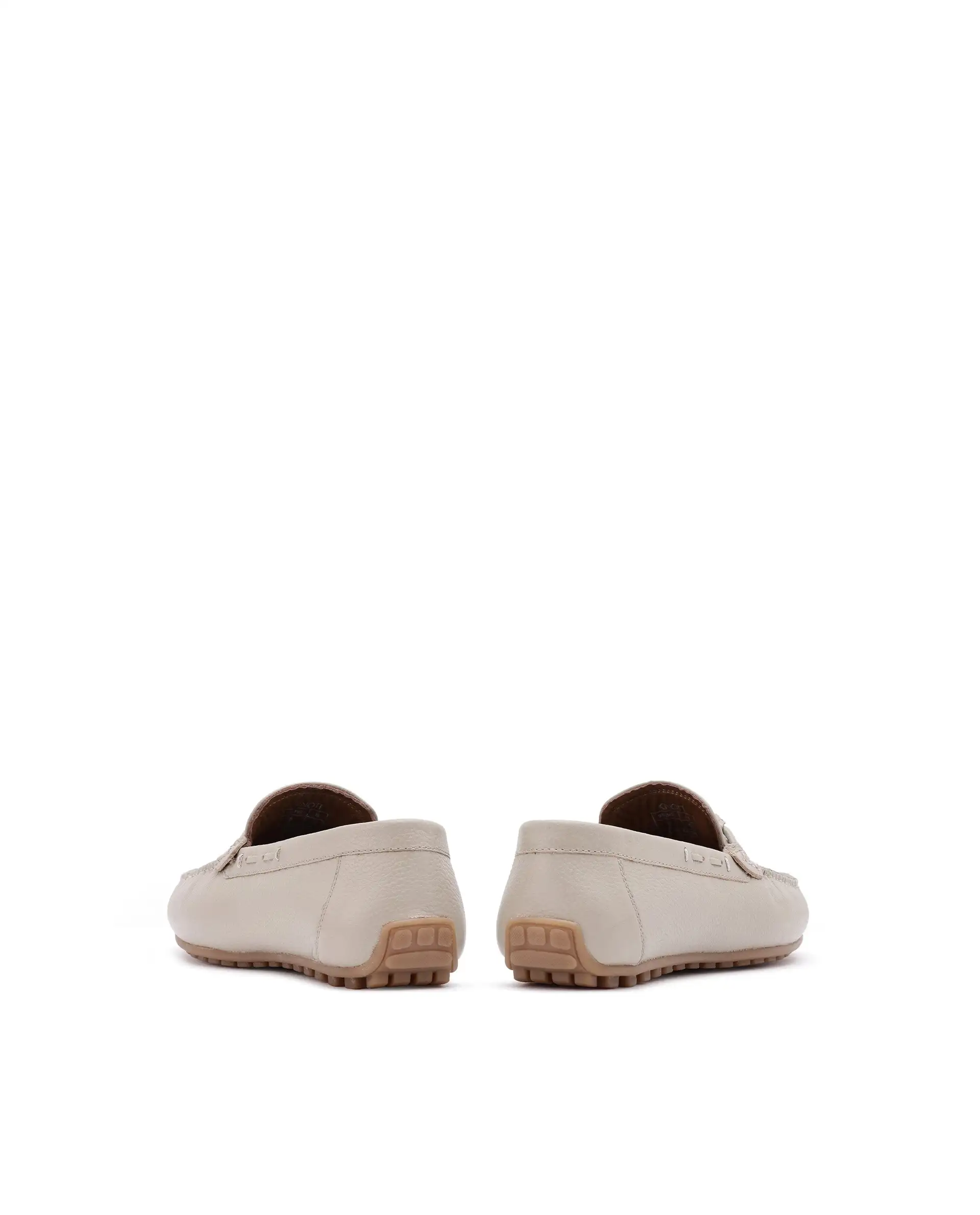 Rare Rabbit Men's Knott Beige Slip-On Genuine Milled Leather Driving Mocassin - Image 6