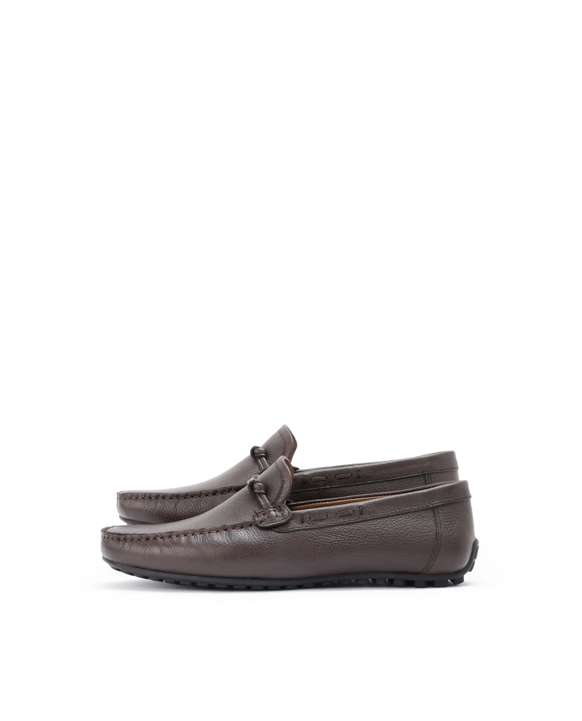 Rare Rabbit Men's Knott Brown Slip-On Genuine Milled Leather Driving Mocassin - Image 5