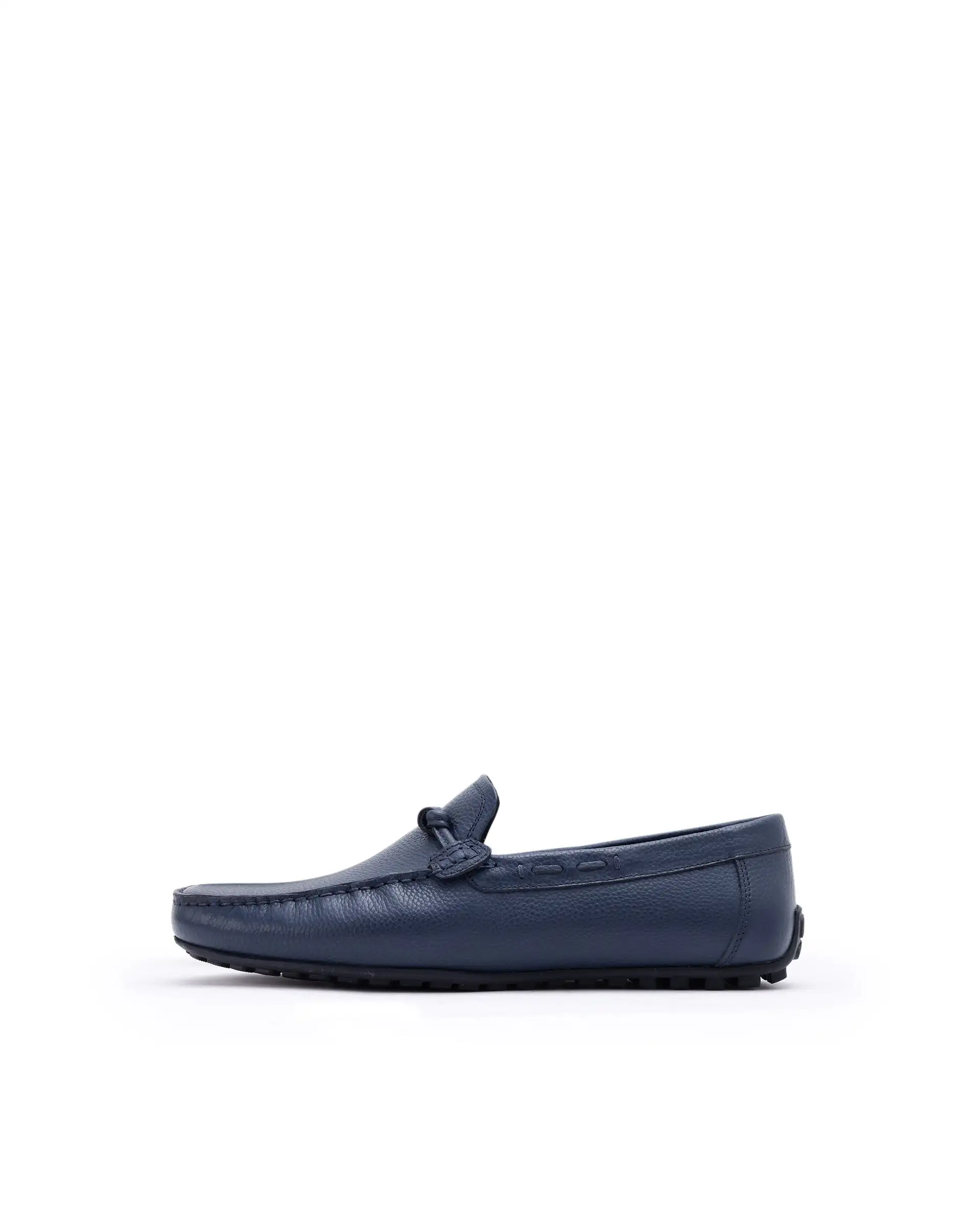 Rare Rabbit Men's Knott Navy Slip-On Genuine Milled Leather Driving Mocassin - Image 2