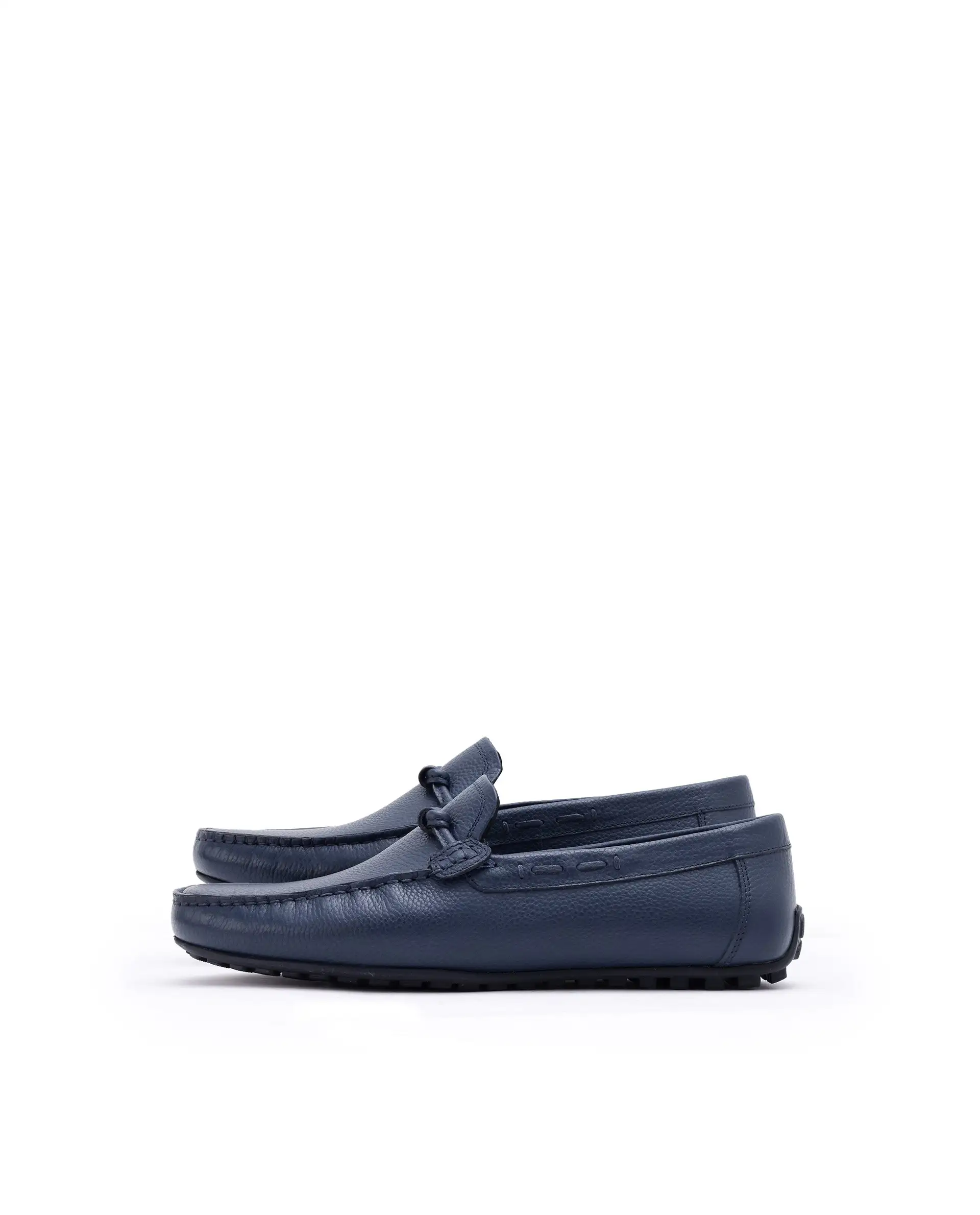 Rare Rabbit Men's Knott Navy Slip-On Genuine Milled Leather Driving Mocassin - Image 5