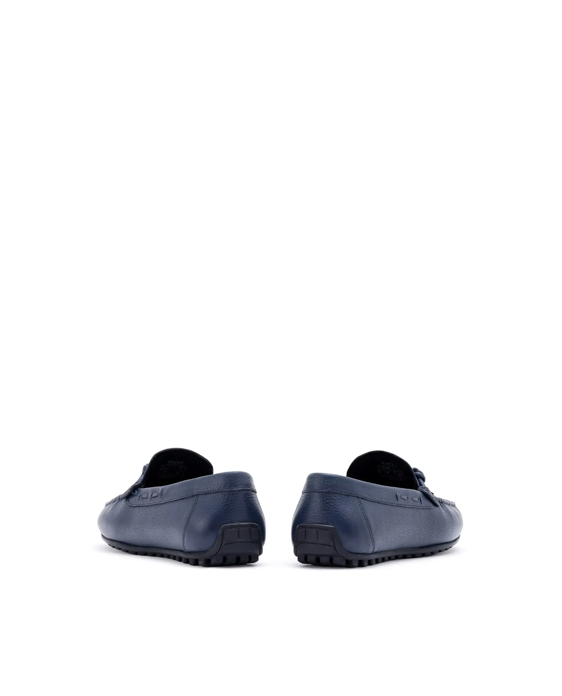 Rare Rabbit Men's Knott Navy Slip-On Genuine Milled Leather Driving Mocassin - Image 6