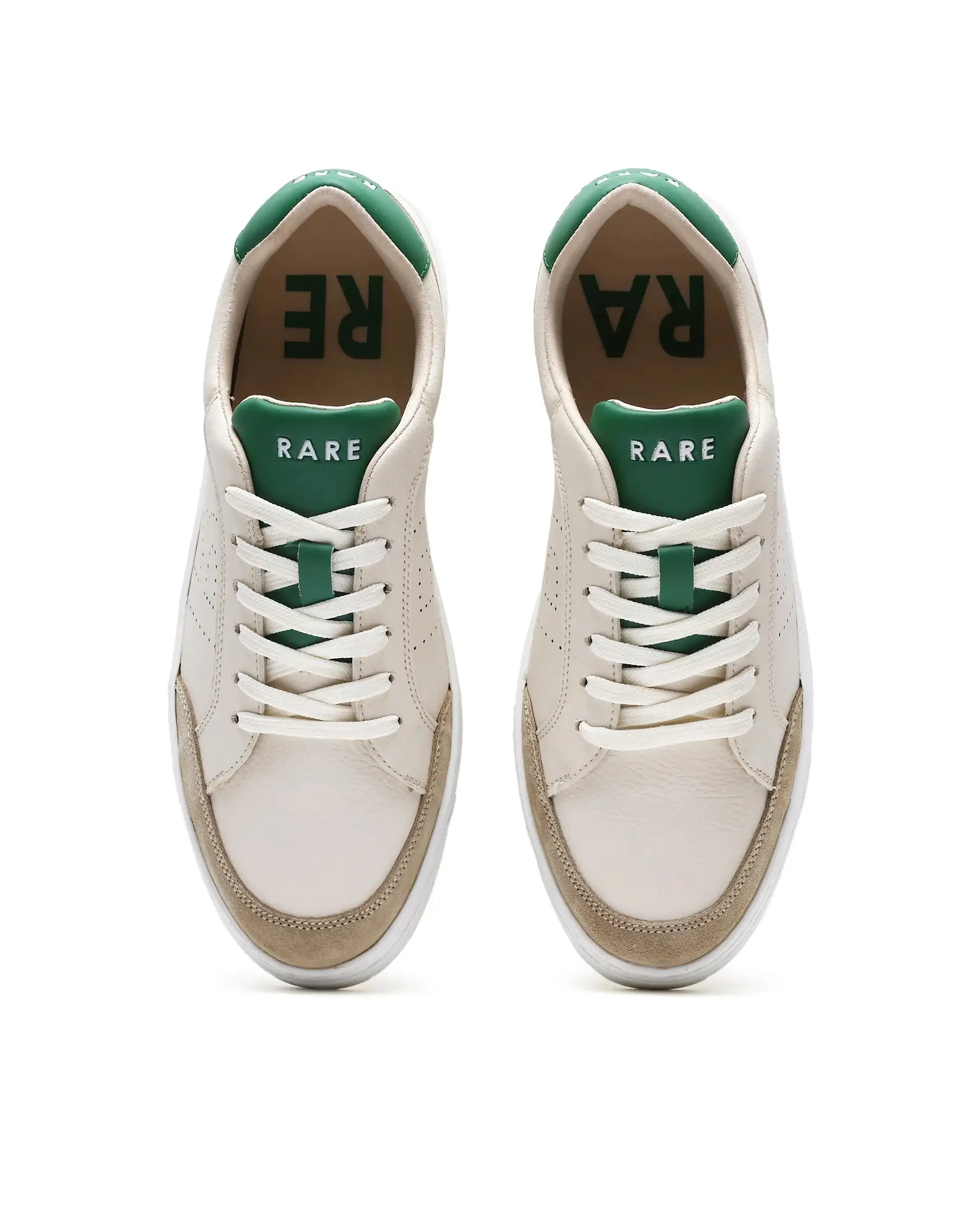 Rare Rabbit Men's Knox Beige Micro Fiber Causal Sneaker - Image 4