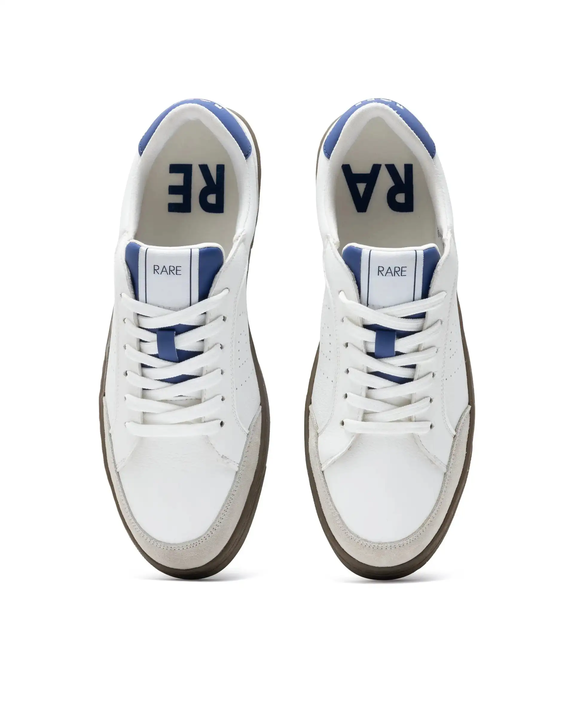 Rare Rabbit Men's Knox Blue Micro Fiber Causal Sneaker - Image 2