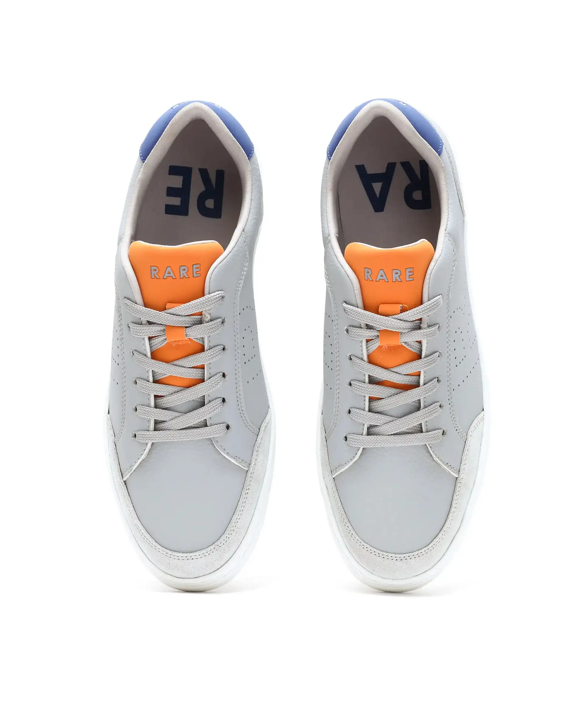 Rare Rabbit Men's Knox Grey Micro Fiber Causal Sneaker - Image 2