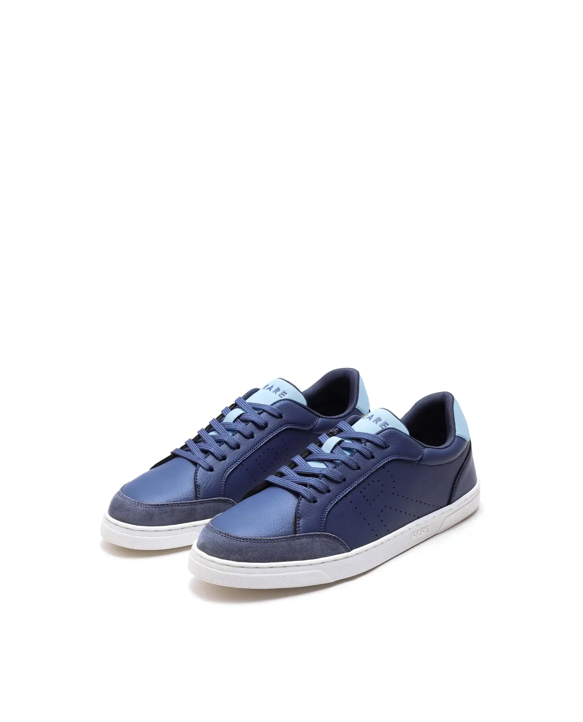 Rare Rabbit Men's Knox Navy Micro Fiber Causal Sneaker - Image 3
