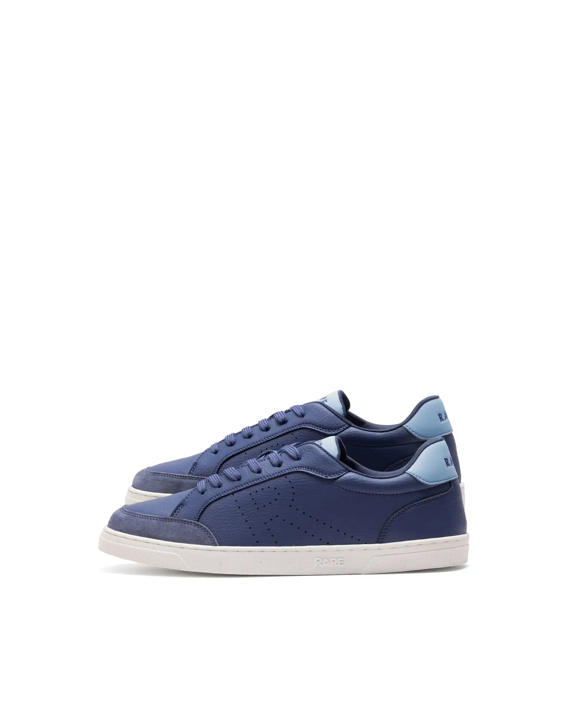 Rare Rabbit Men's Knox Navy Micro Fiber Causal Sneaker - Image 4