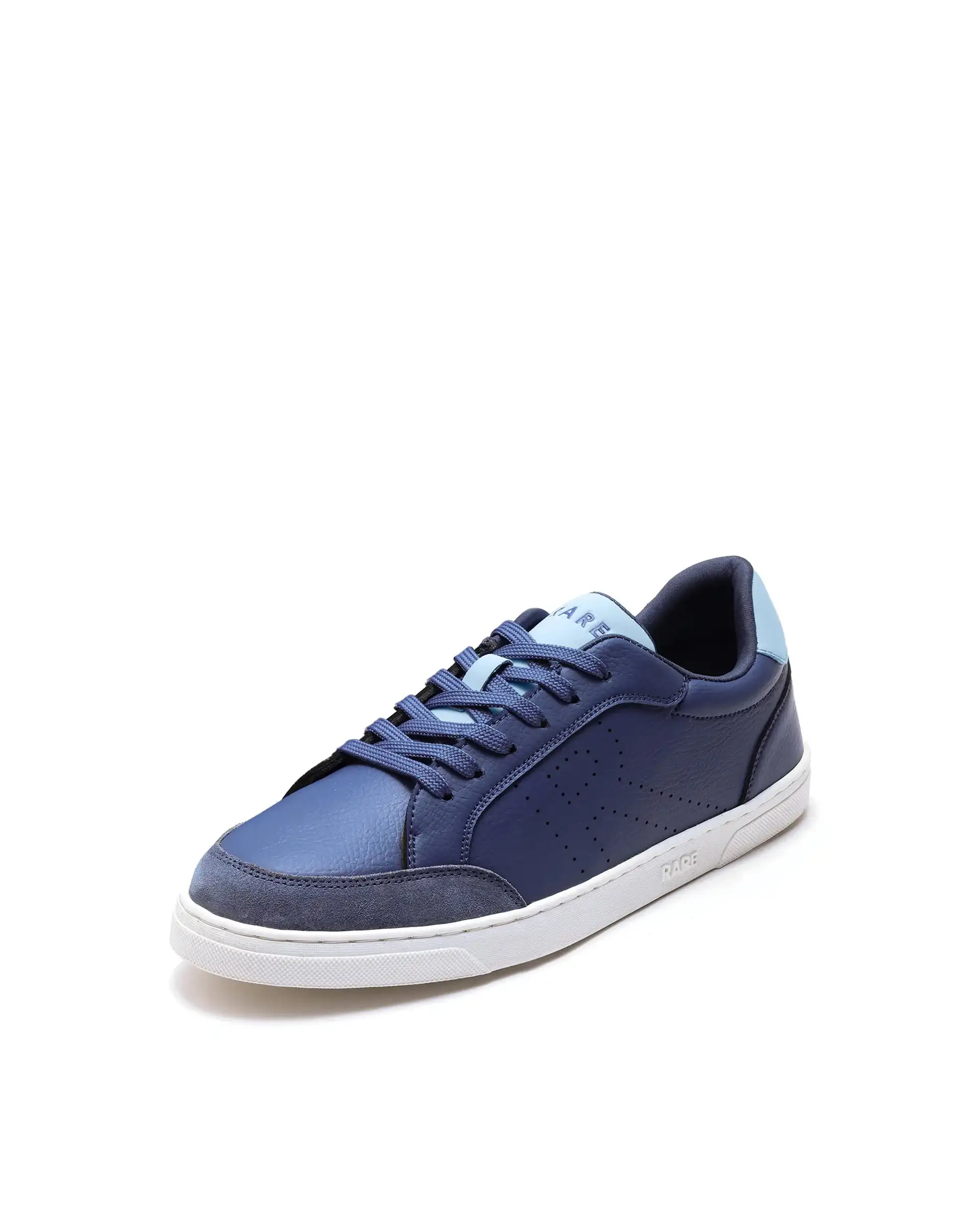 Rare Rabbit Men's Knox Navy Micro Fiber Causal Sneaker - Image 6