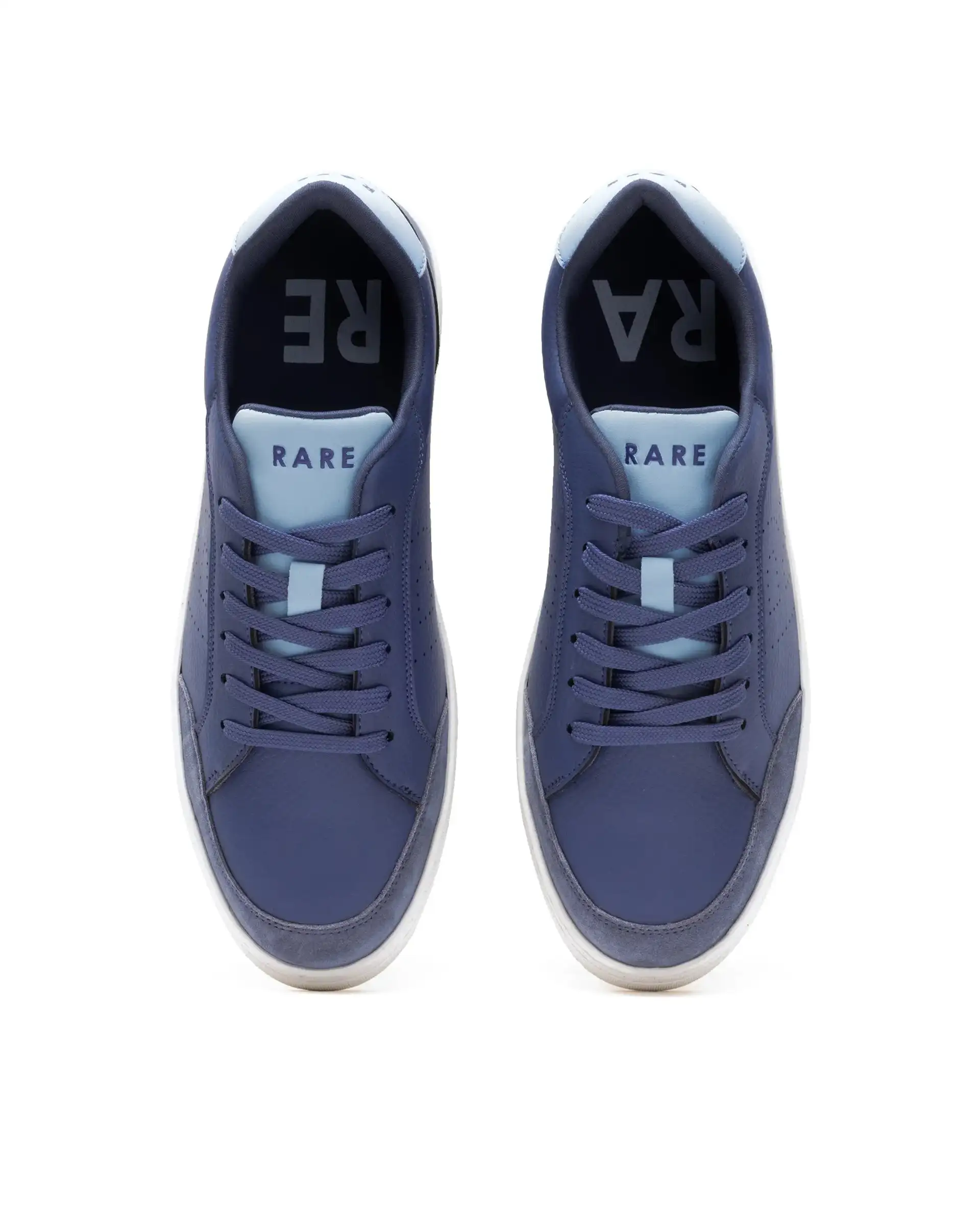 Rare Rabbit Men's Knox Navy Micro Fiber Causal Sneaker - Image 7