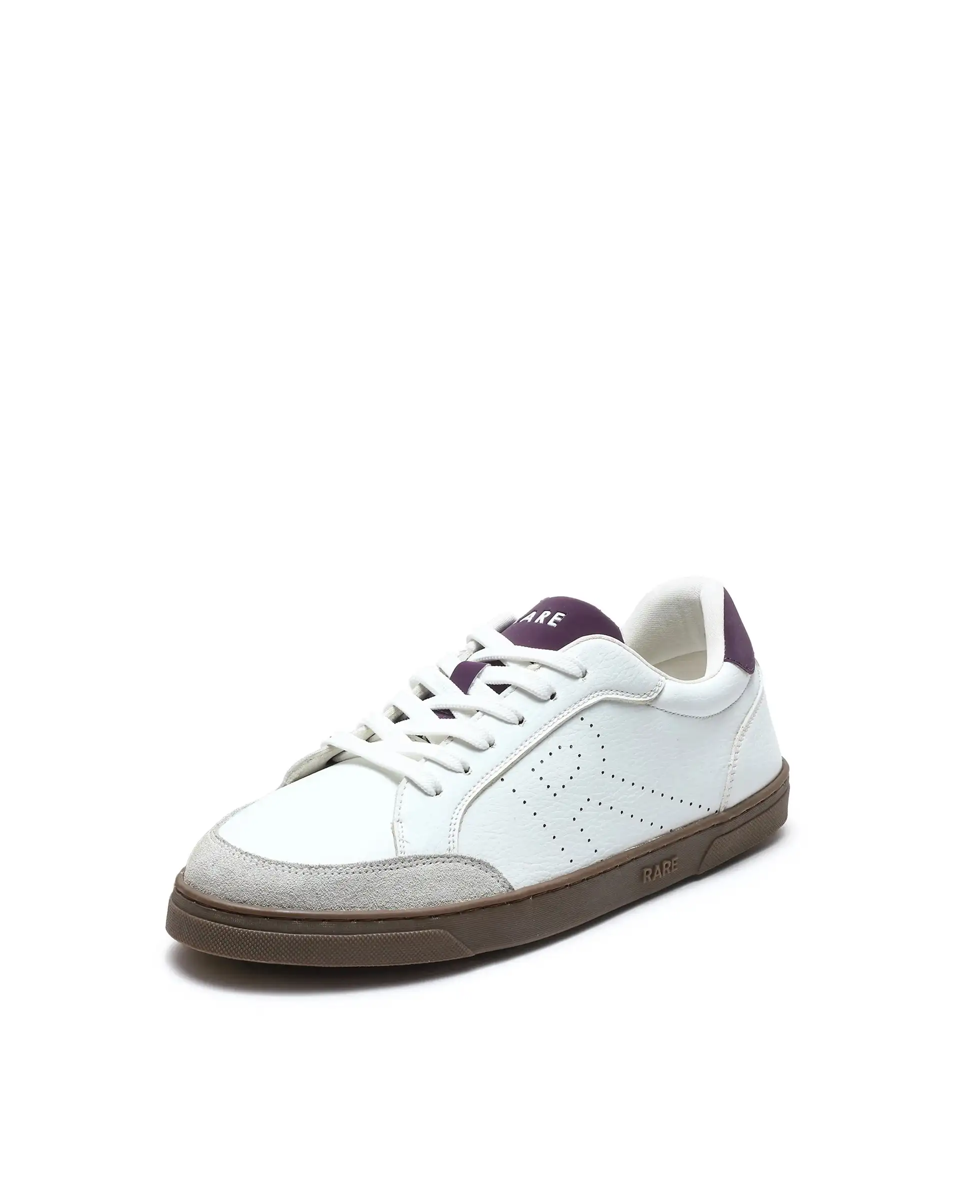 Rare Rabbit Men's Knox Purple Micro Fiber Causal Sneaker - Image 4