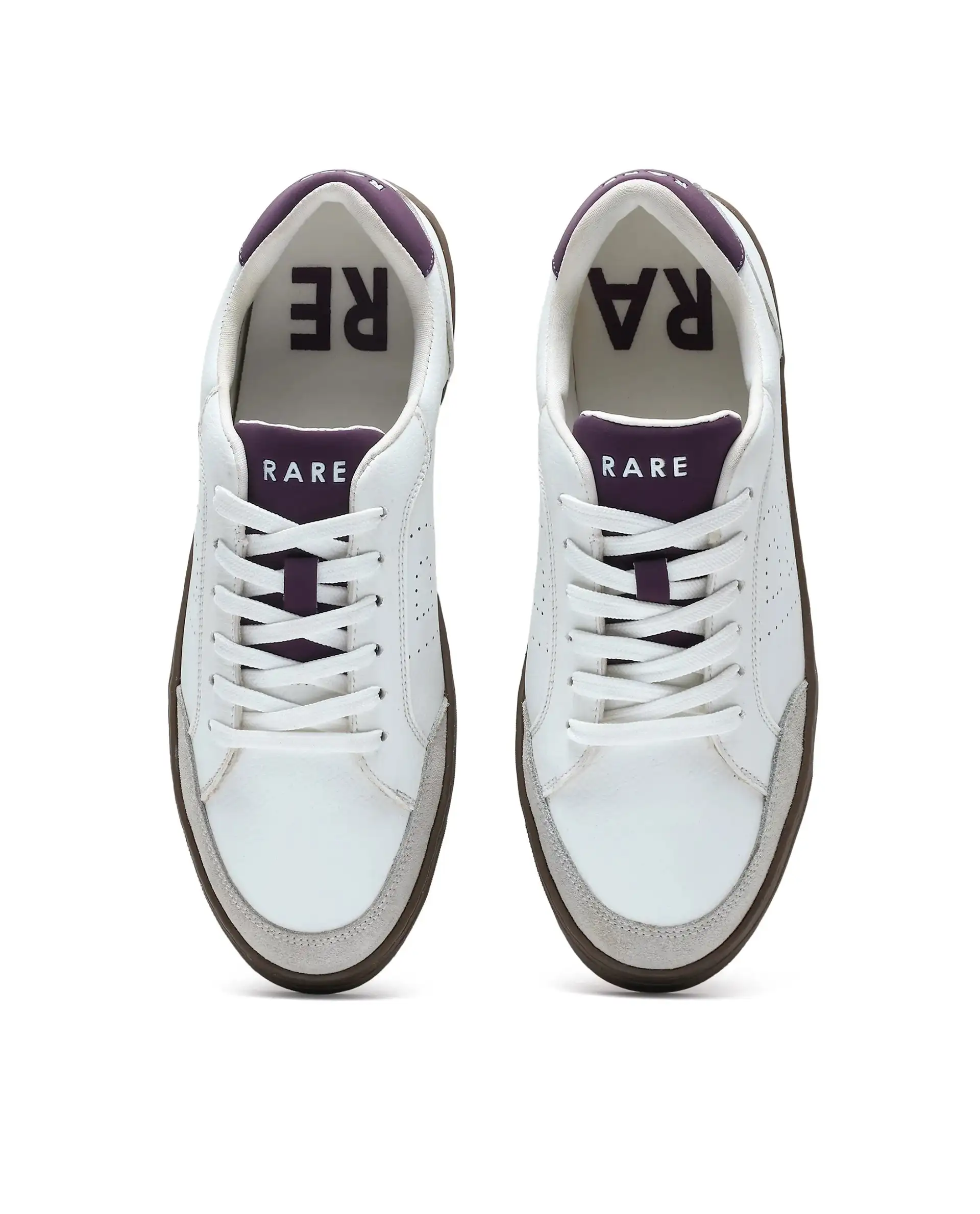 Rare Rabbit Men's Knox Purple Micro Fiber Causal Sneaker - Image 5