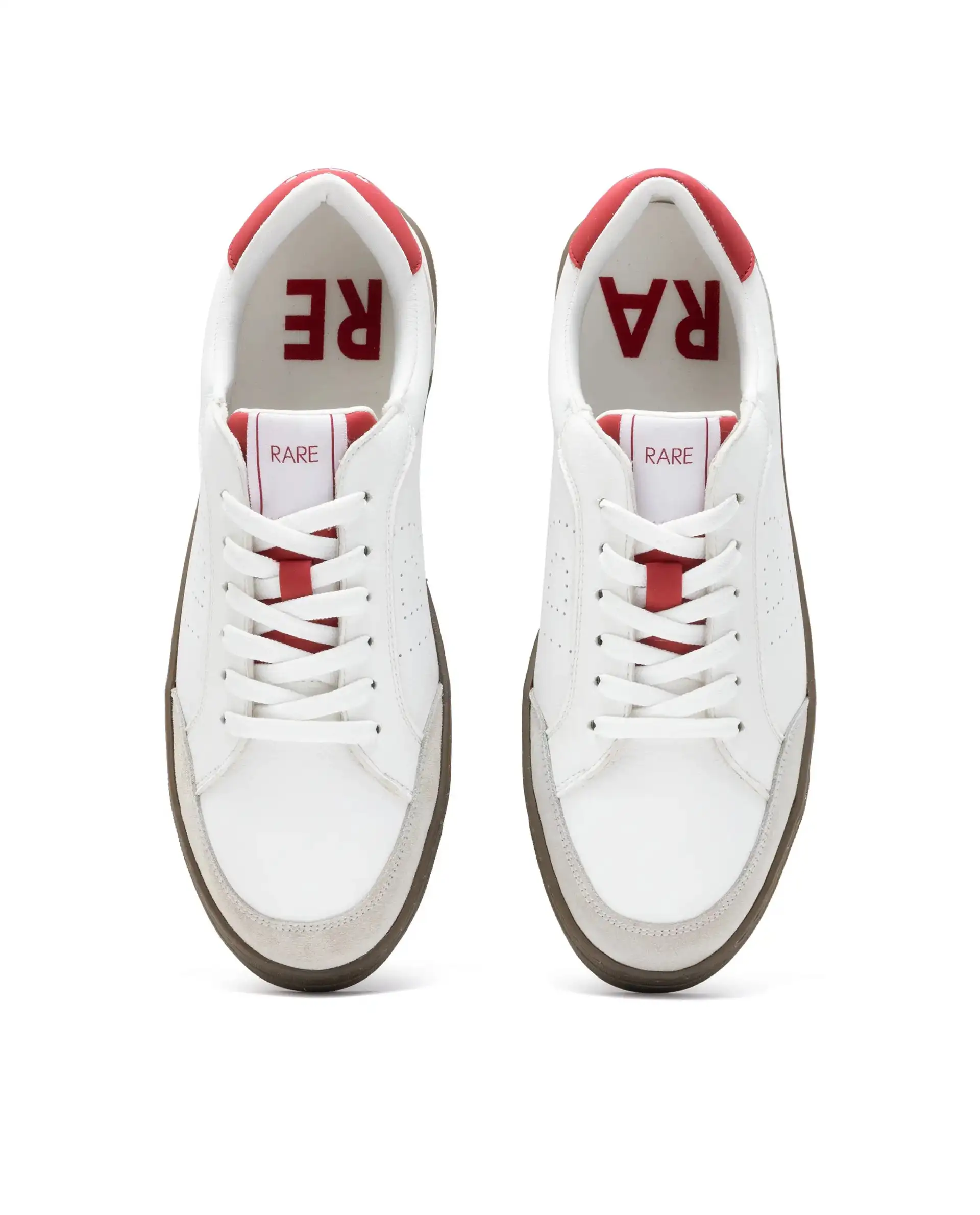 Rare Rabbit Men's Knox Red Micro Fiber Causal Sneaker - Image 2