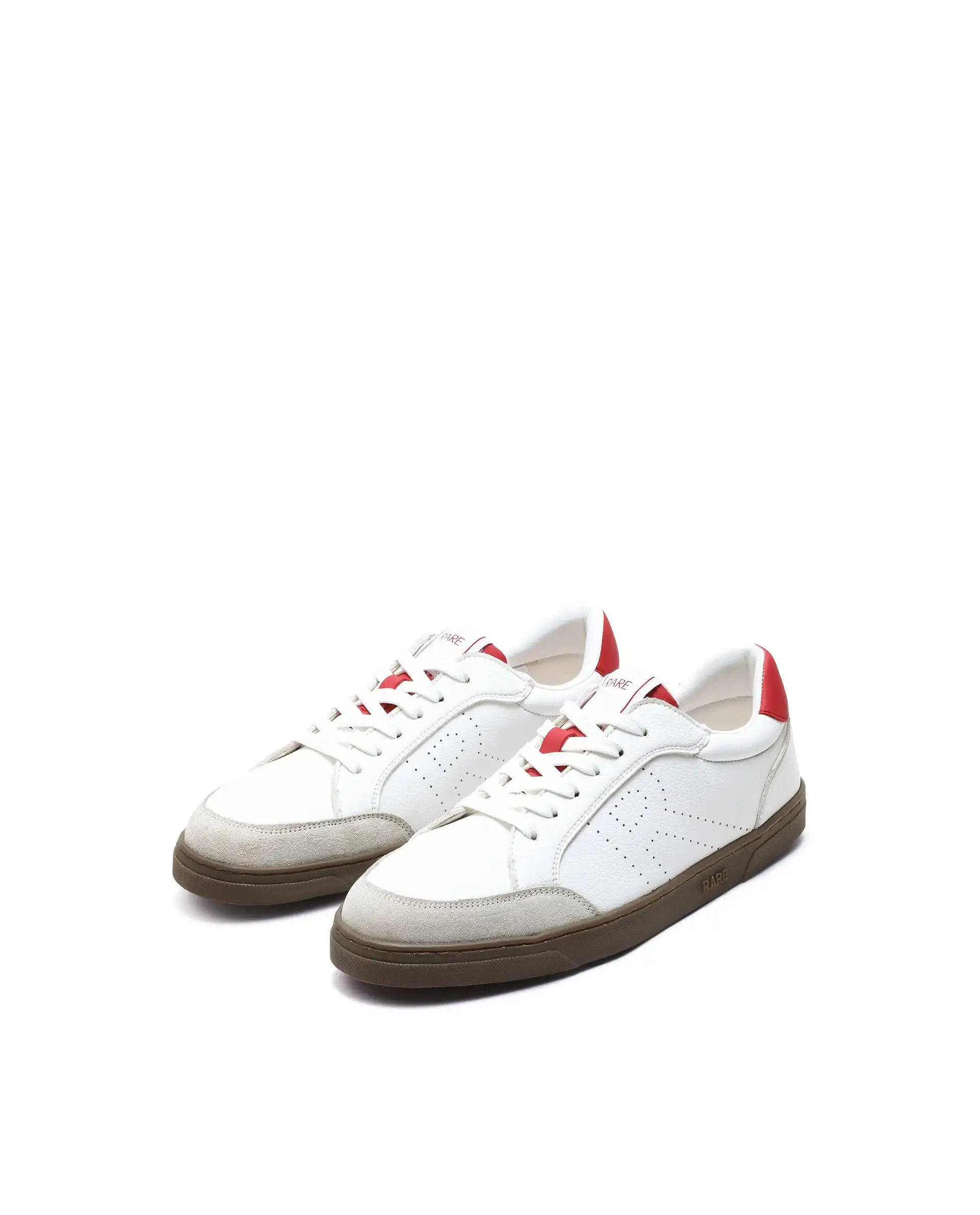 Rare Rabbit Men's Knox Red Micro Fiber Causal Sneaker - Image 3