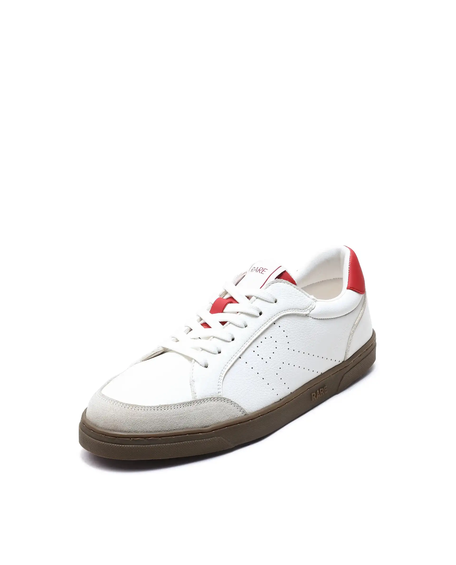 Rare Rabbit Men's Knox Red Micro Fiber Causal Sneaker - Image 5