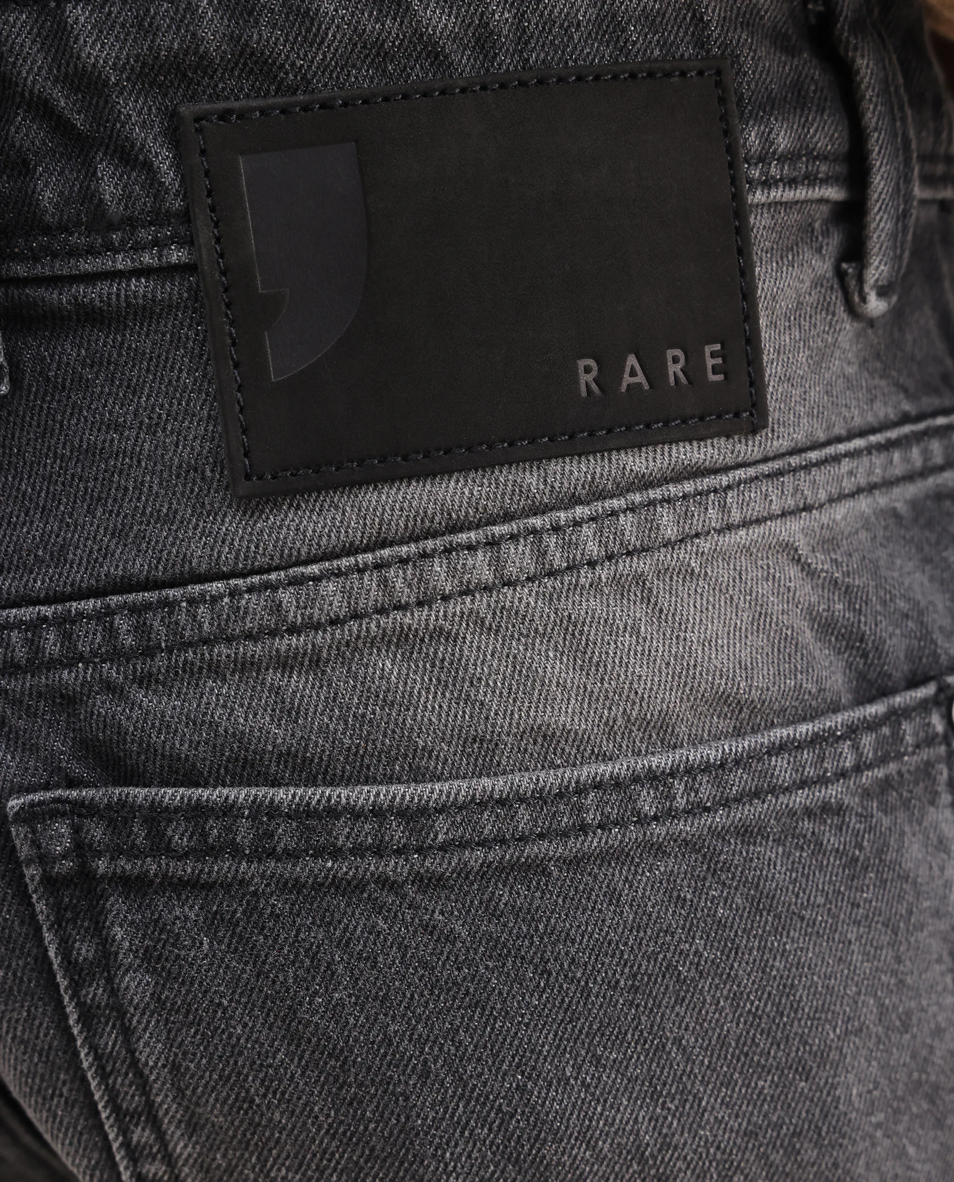 Rare Rabbit Men's Kobet Grey Cotton Plain Morris Regular Fit Jeans - Image 5