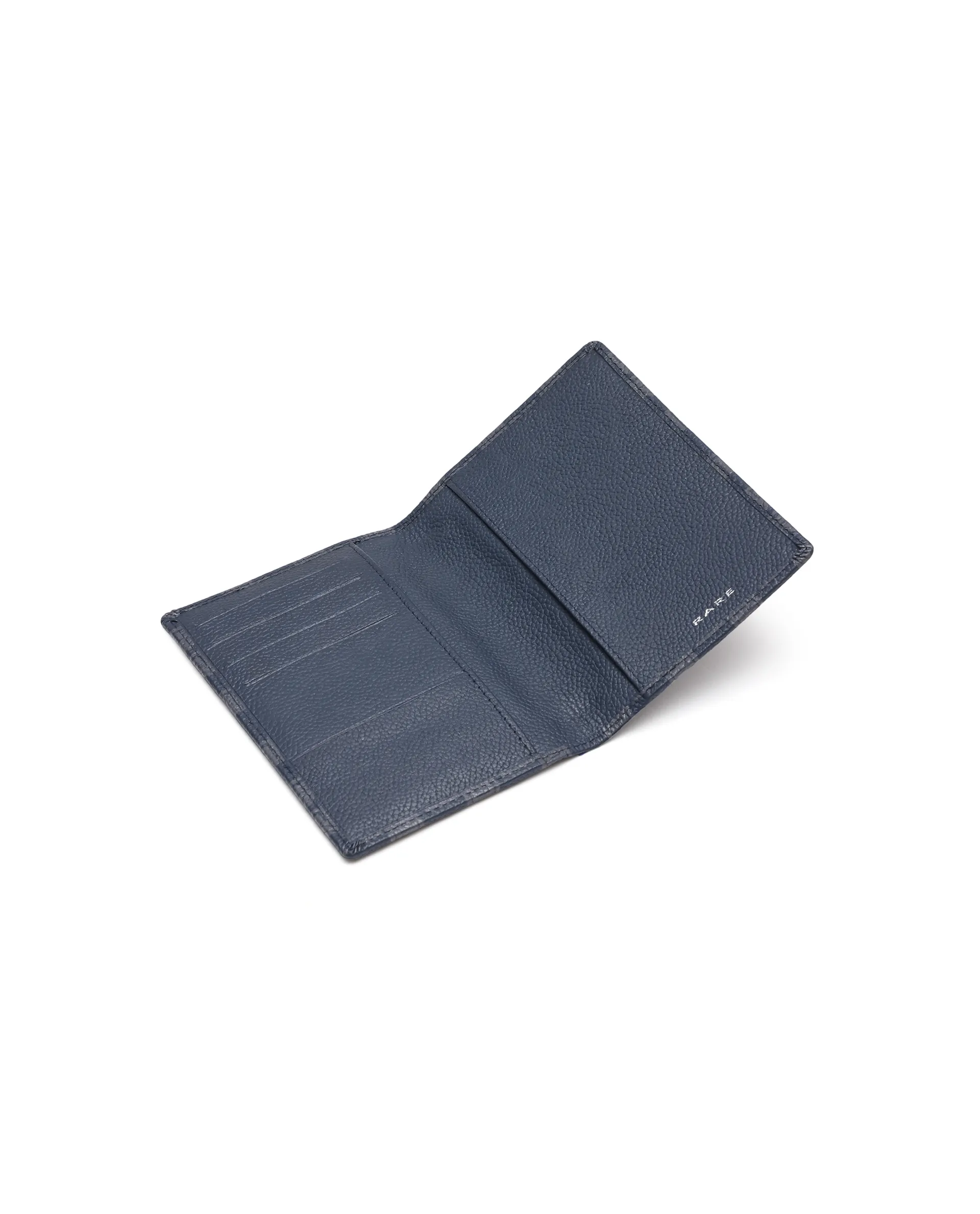 Rare Rabbit Men Konin Blue Leather Passport Holder - Image 4