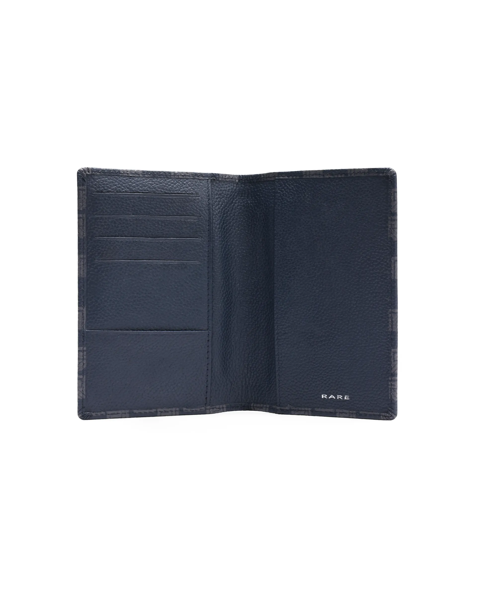 Rare Rabbit Men Konin Blue Leather Passport Holder - Image 5