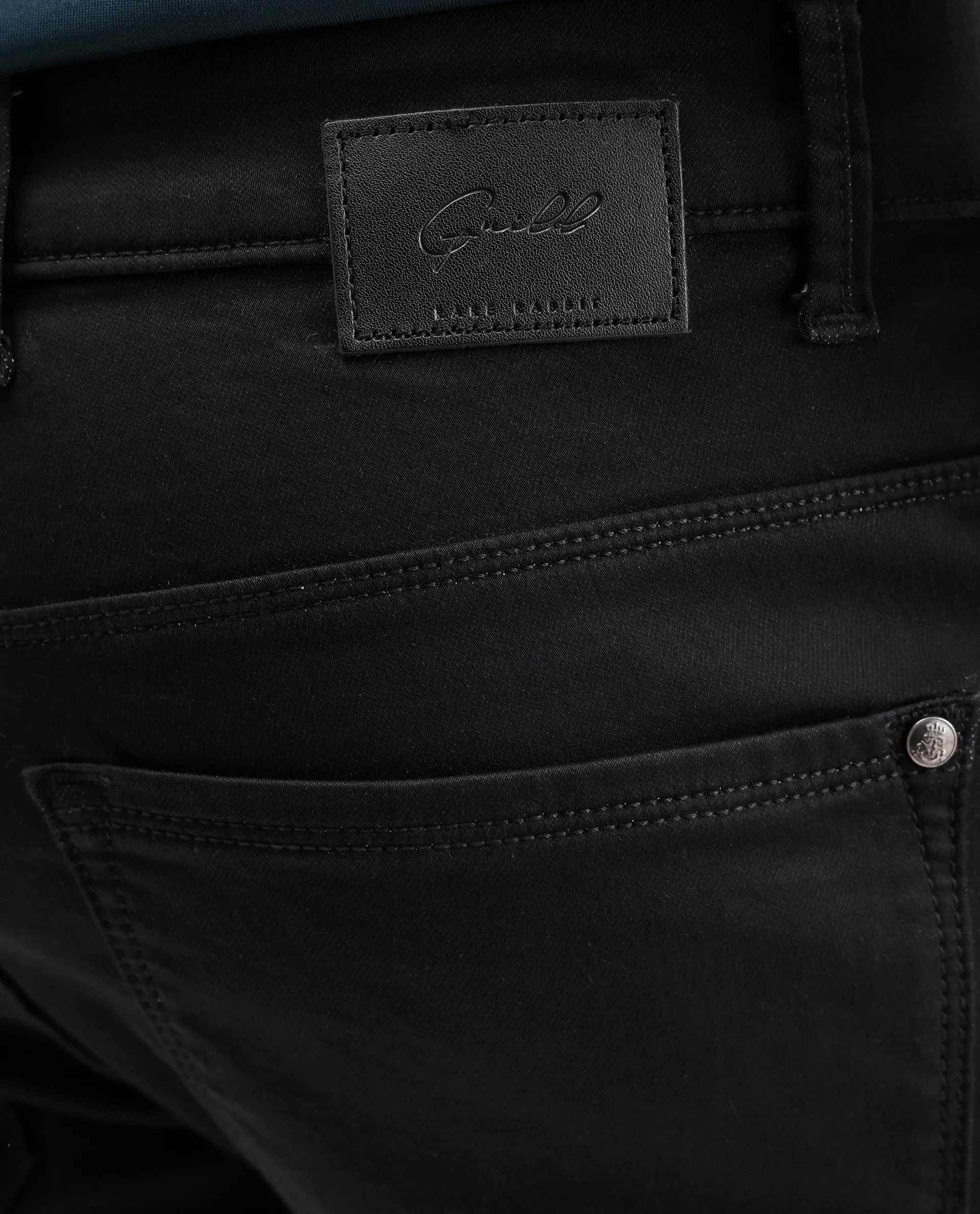 Rare Rabbit Men's Korv-25 Black Cotton Blend Plain Hawk Slim Fit Jeans - Image 3