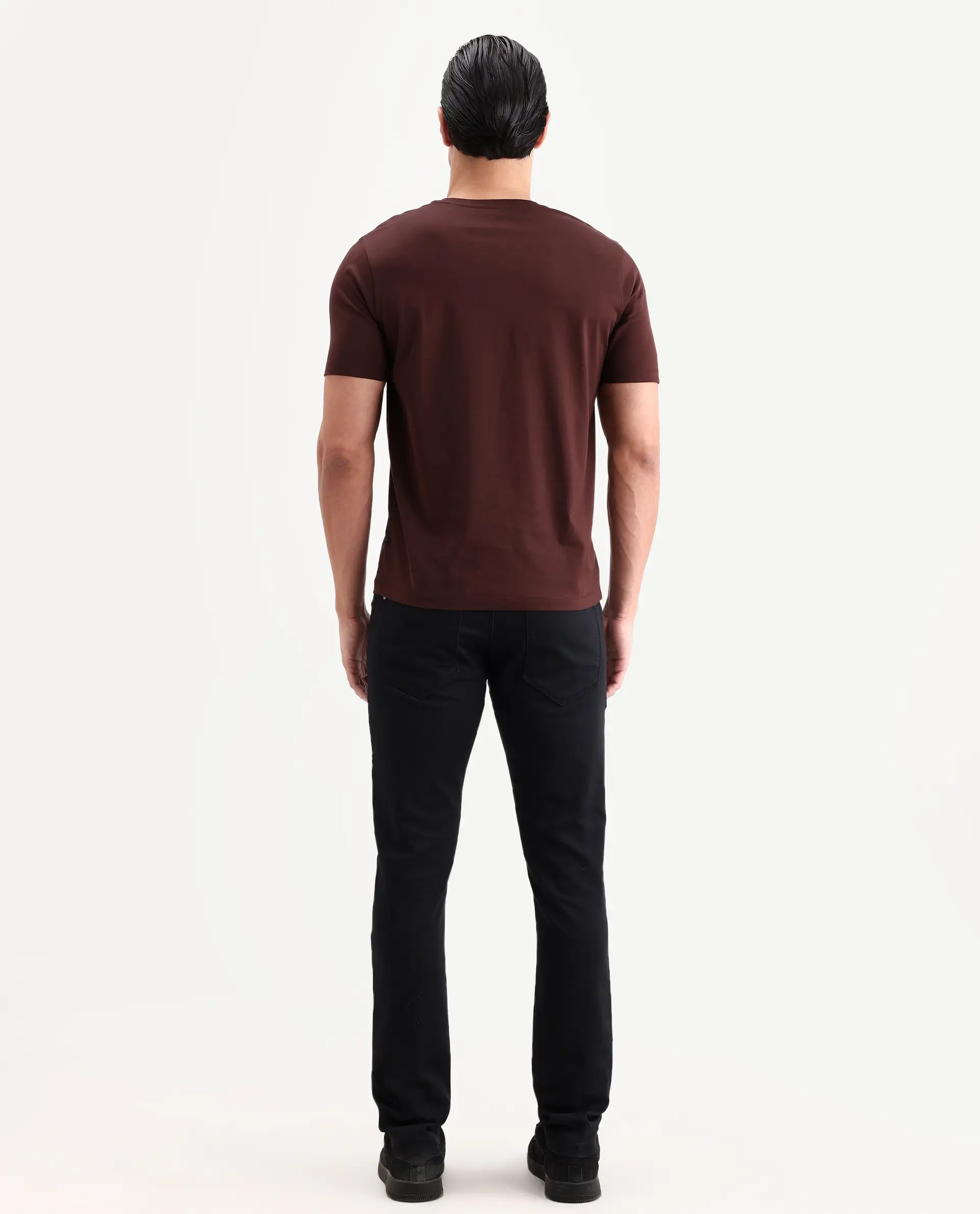 Rare Rabbit Men's Korv 26 Black Cotton Blend Fabric Hawk Slim Fit Plain Jeans - Image 7
