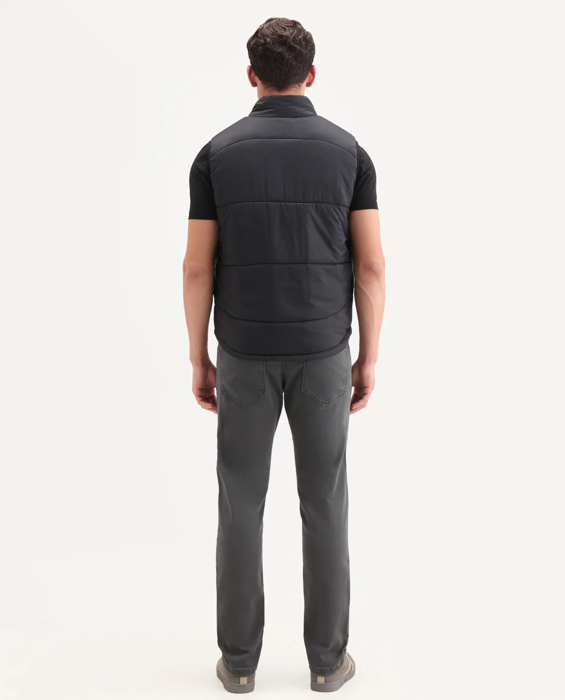 Rare Rabbit Men's Korv 26 Grey Cotton Blend Fabric Shank And Zipper Hawk Slim Plain Jeans - Image 8