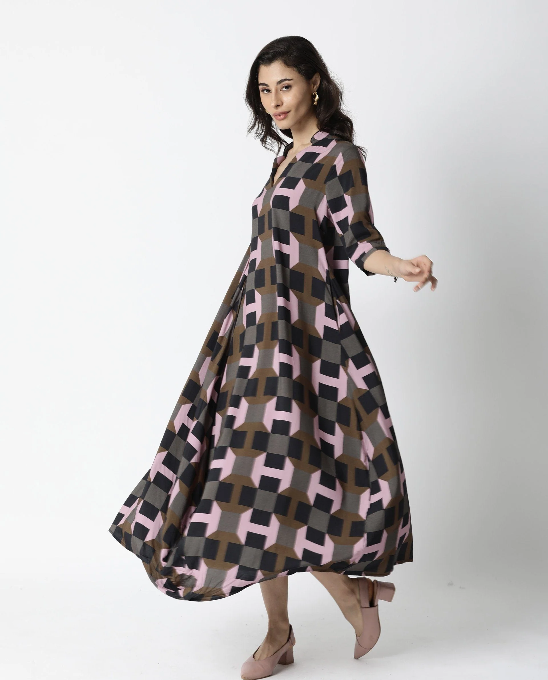 Rareism Women's Kreme Brown Dress - Image 4