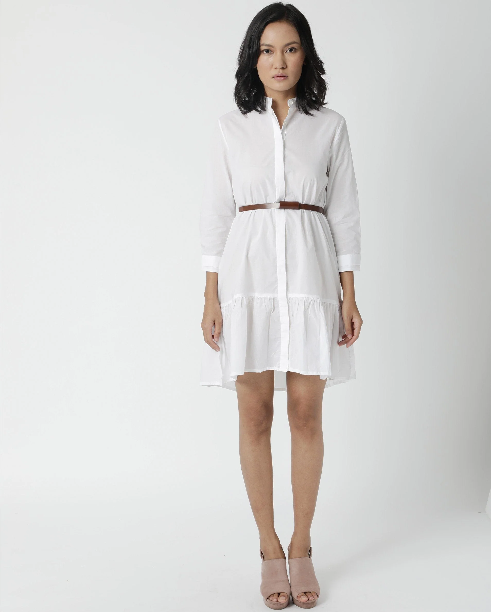 Rareism Women's Krepe White Dress - Image 4