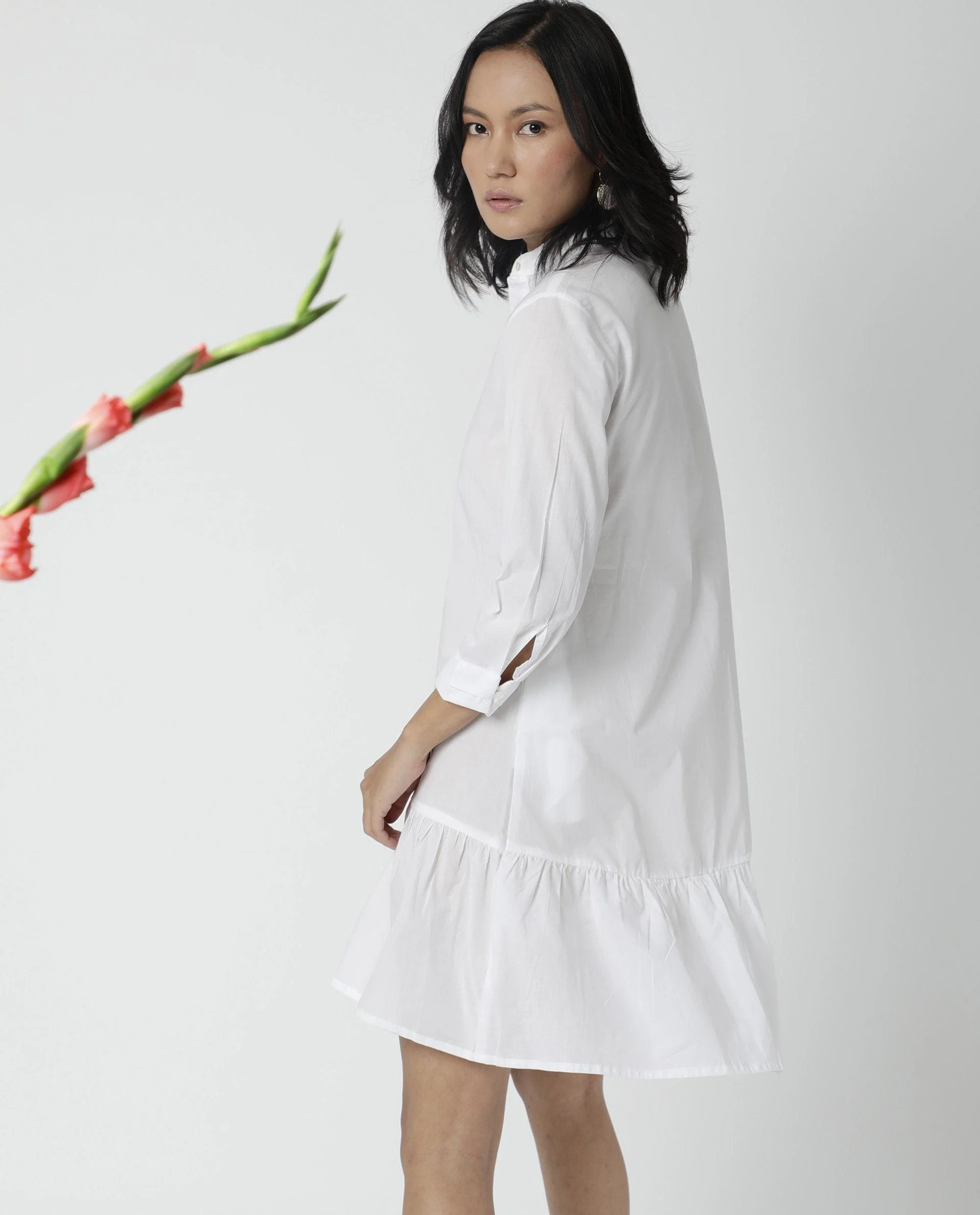 Rareism Women's Krepe White Dress - Image 6