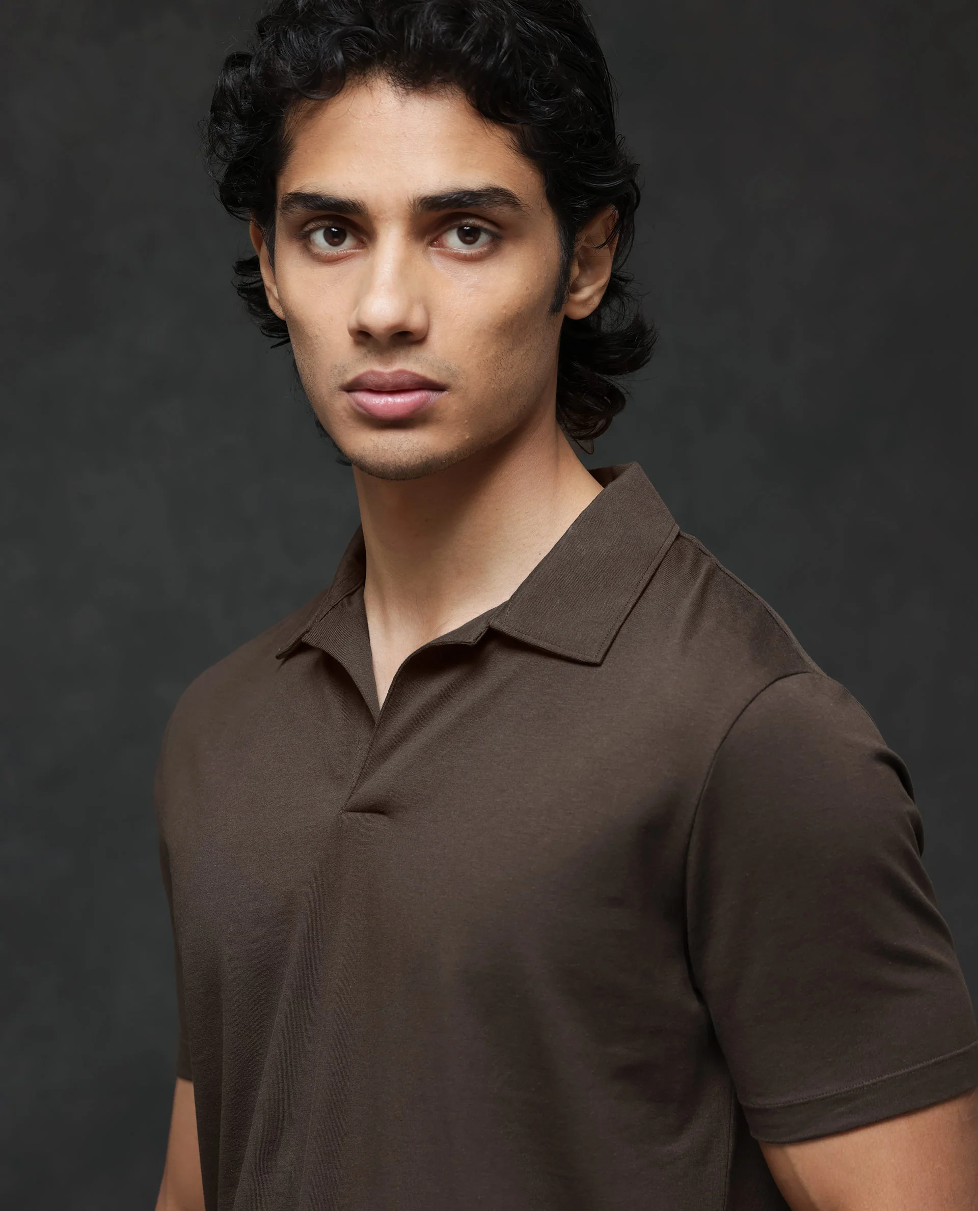 Rare Rabbit Men's Krib 2 Dark Olive Cotton Blend Plain Regular Fit Half Sleeve Polo - Image 6