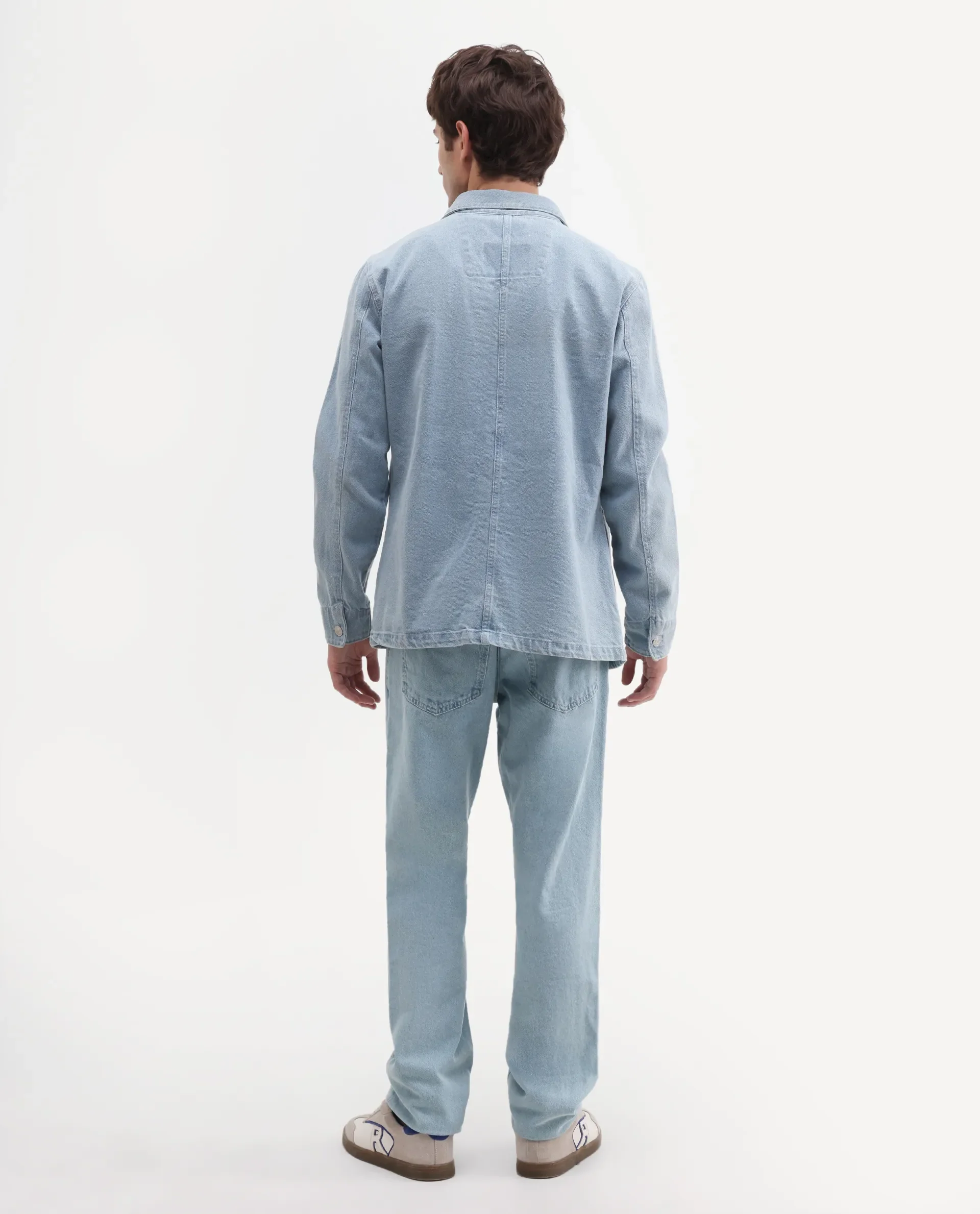 Rare Rabbit Men's Krix Light Blue Cotton Fabric Shank And Zipper Morris Regular Plain Jeans - Image 7