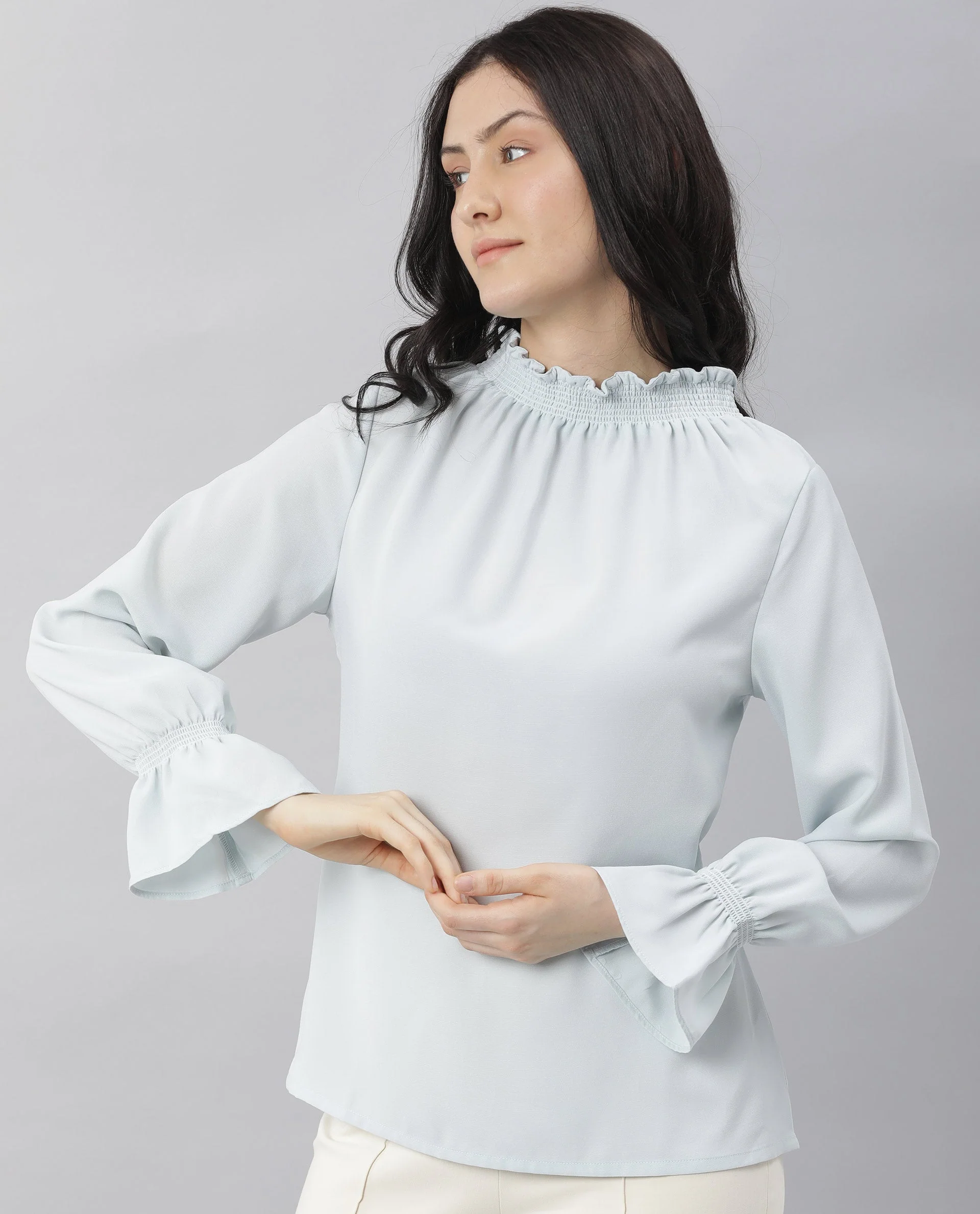 Rareism Women's Kusho Blue Top - Image 6