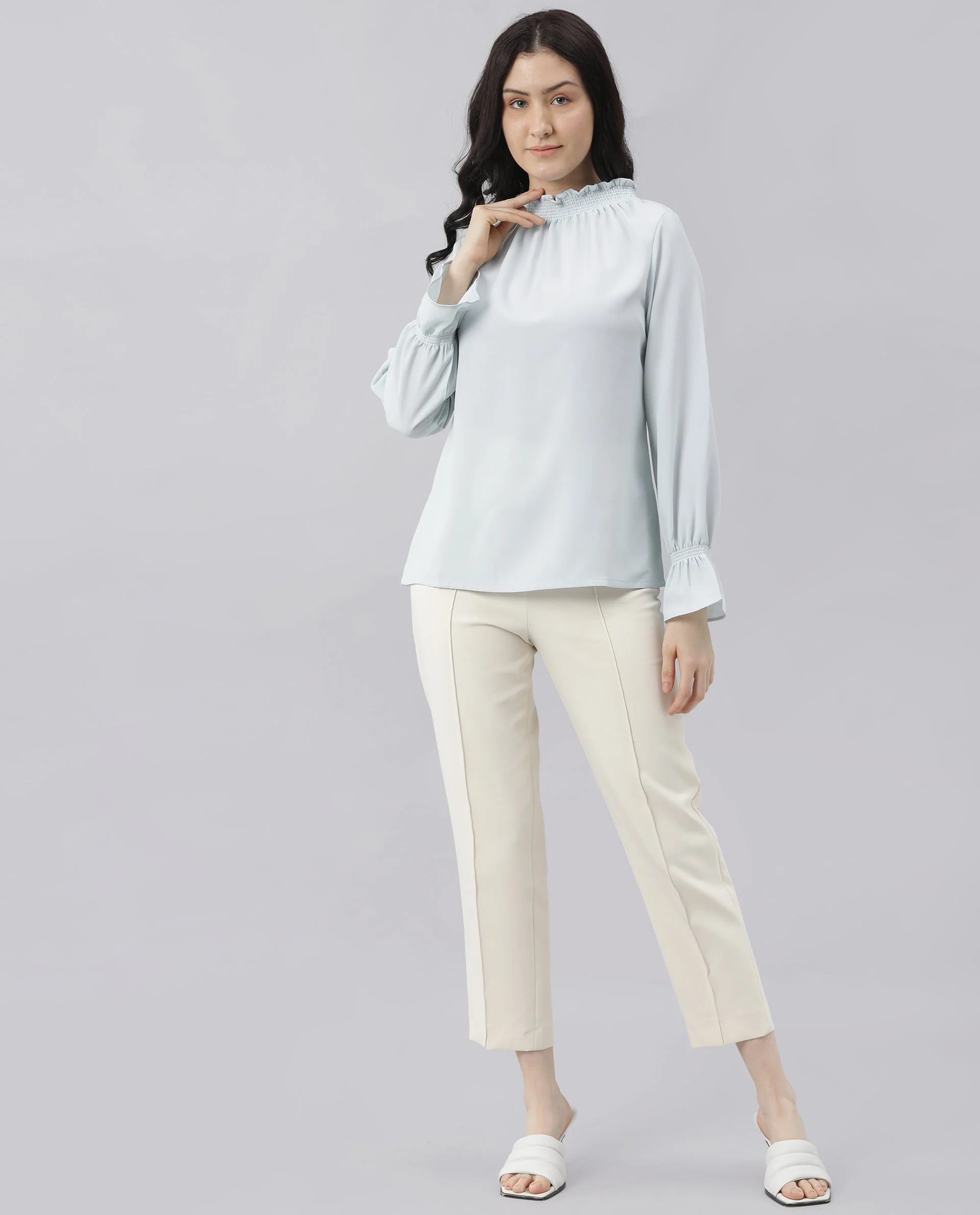 Rareism Women's Kusho Blue Top - Image 8