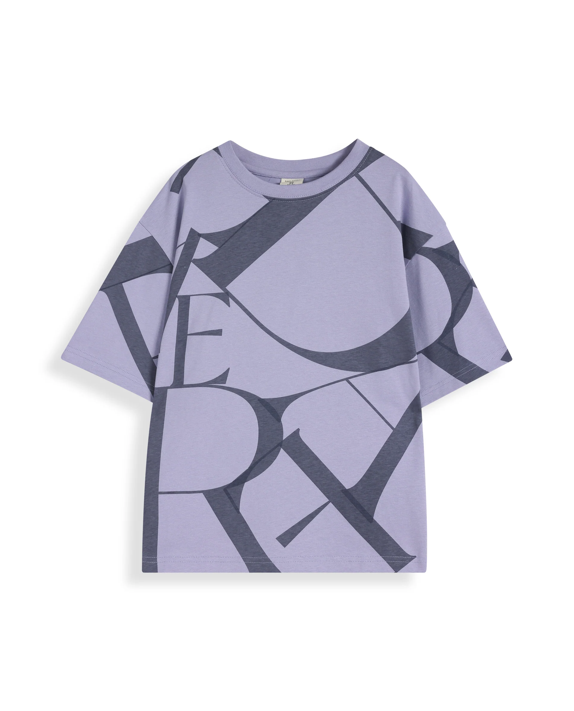 Rare Ones Kids Kyle Pastel Purple Cotton Half Sleeves Crew Neck Graphic Print T-Shirt - Image 2