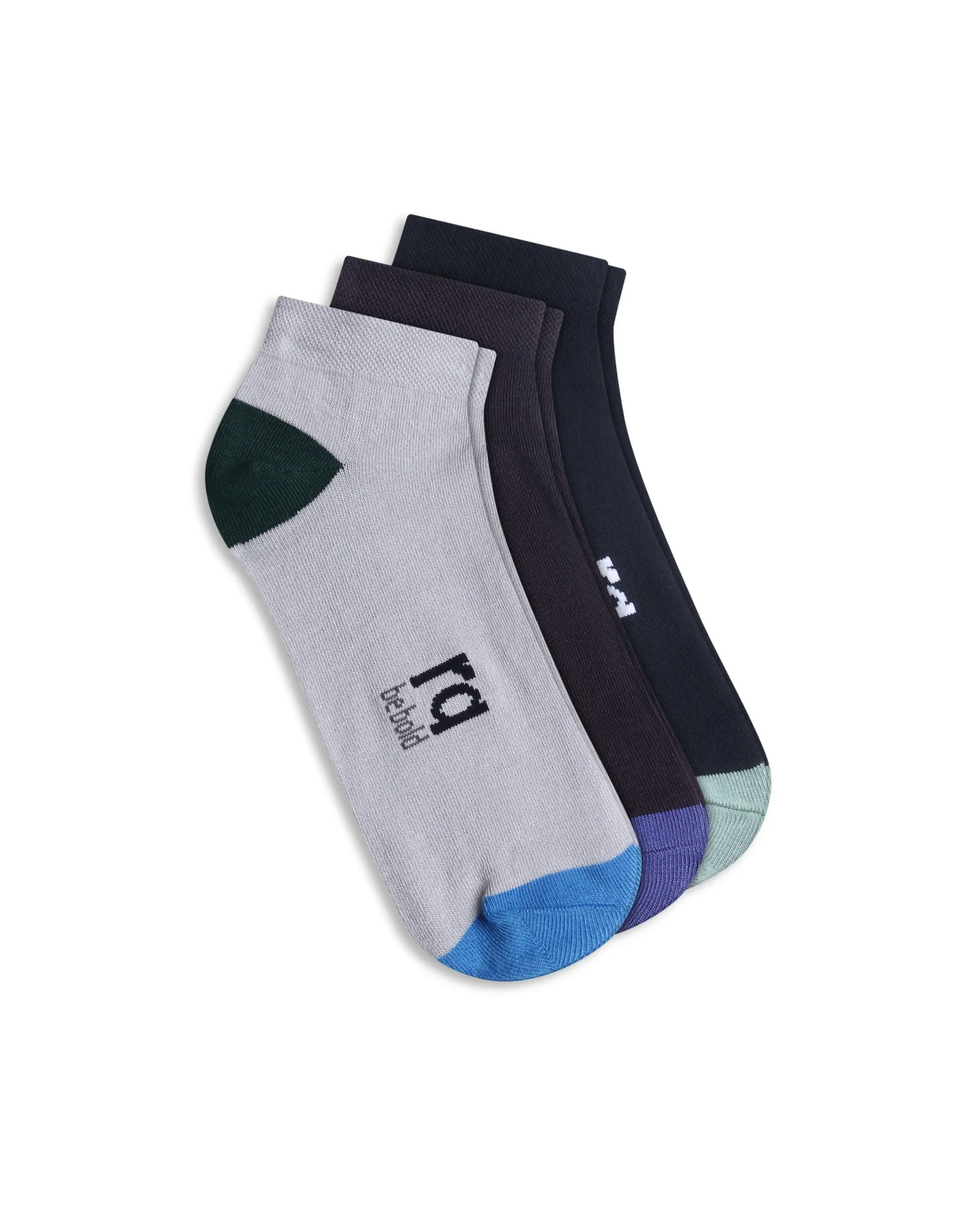 Rare Rabbit Men L&R - 2 Assorted Low Ankle Socks - Image 2