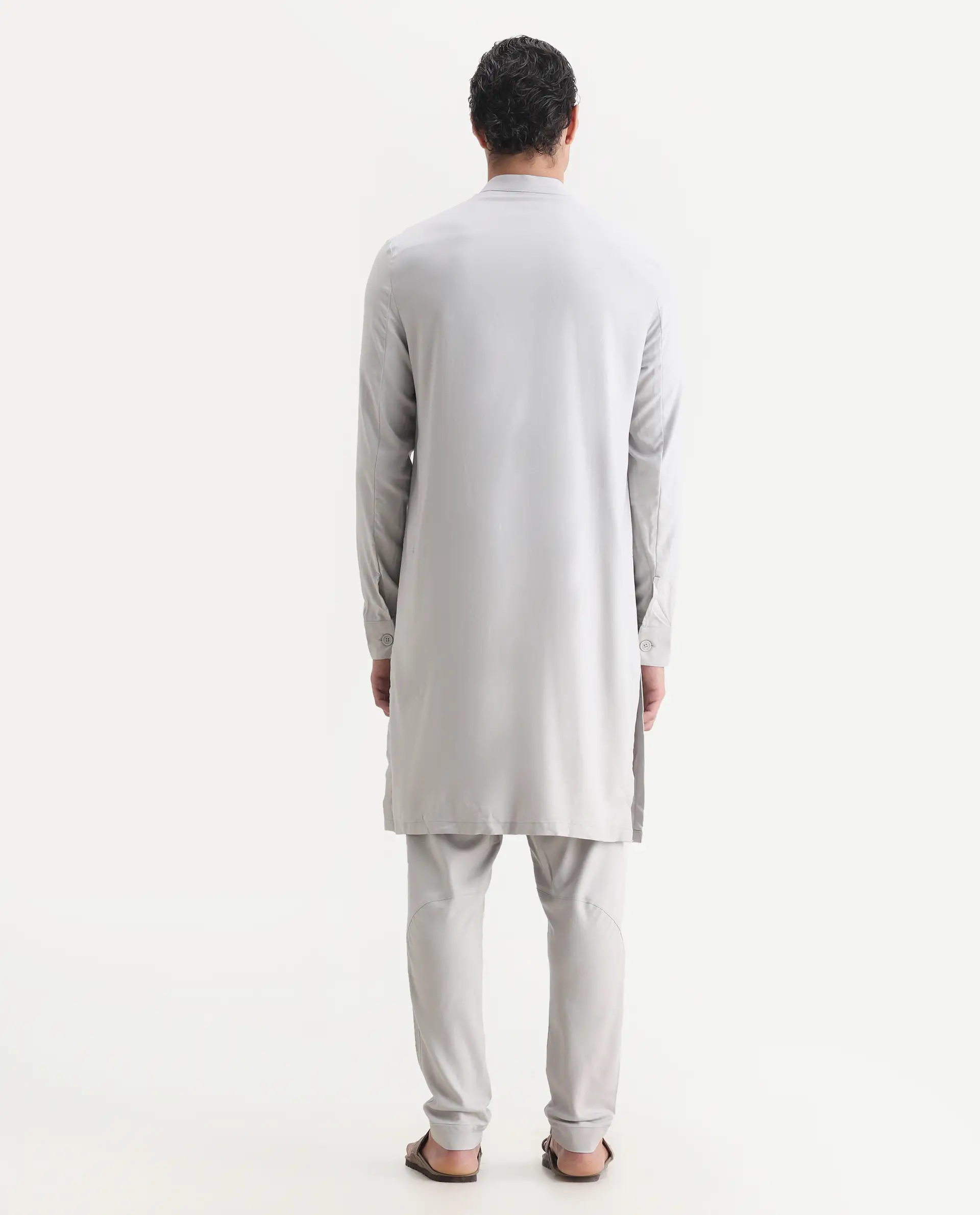 Rare Rabbit Men's Lasmosp Light Grey Pajama - Image 7